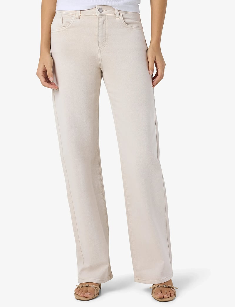 NOISY MAY - NMYOLANDA MW STRAIGHT JEANS COLORED NOOS - straight jeans - pumice stone - 0