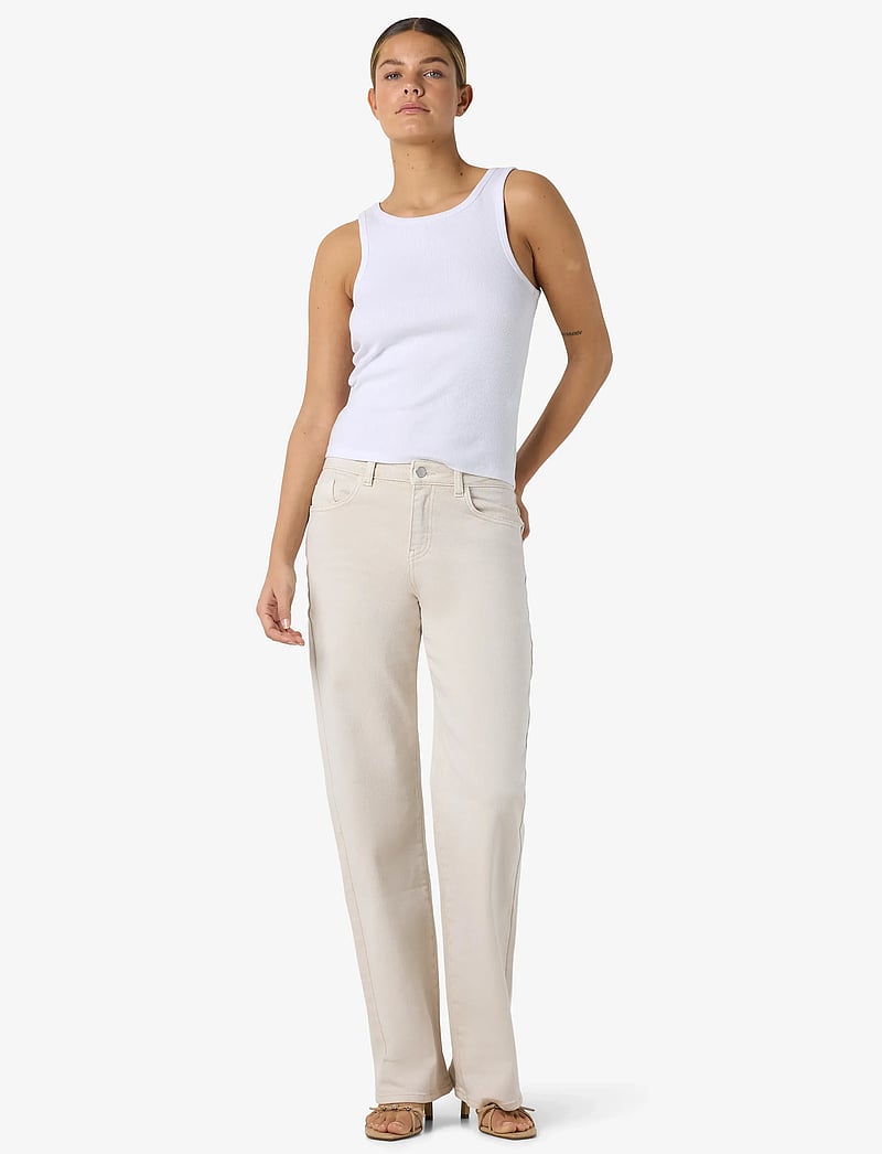 NOISY MAY - NMYOLANDA MW STRAIGHT JEANS COLORED NOOS - straight jeans - pumice stone - 3