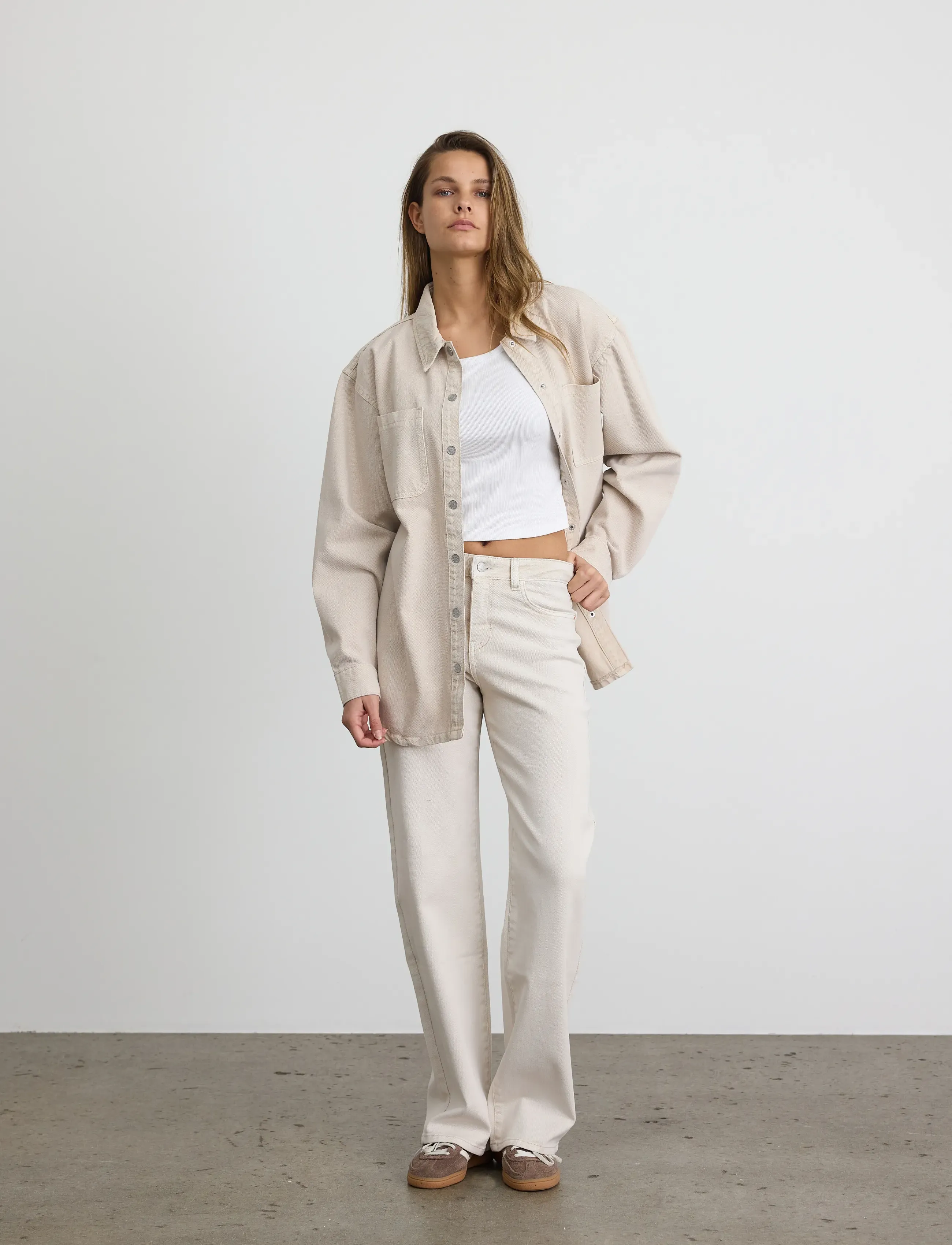NOISY MAY - NMYOLANDA MW STRAIGHT JEANS COLORED NOOS - straight jeans - pumice stone - 4