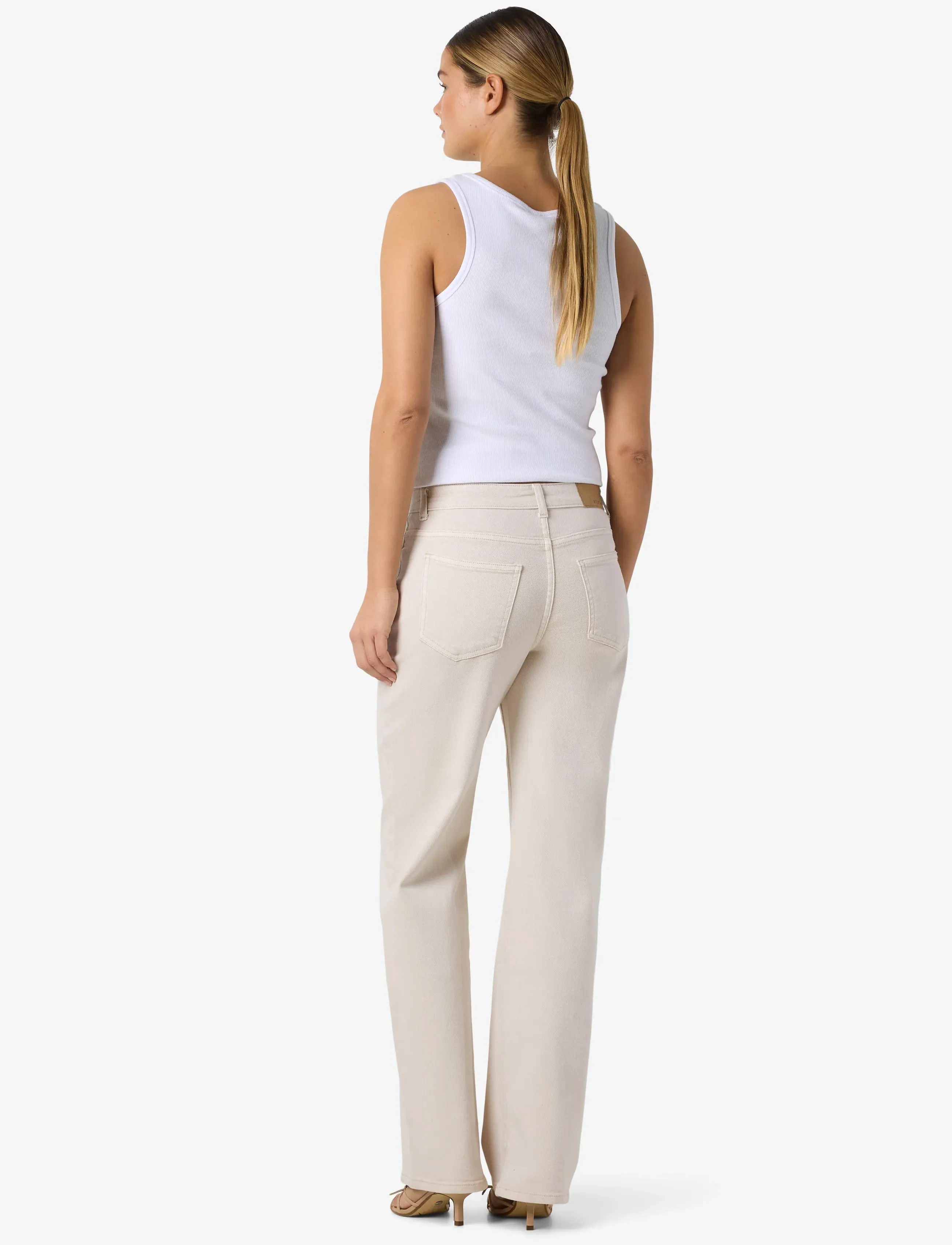 NOISY MAY - NMYOLANDA MW STRAIGHT JEANS COLORED NOOS - straight jeans - pumice stone - 5