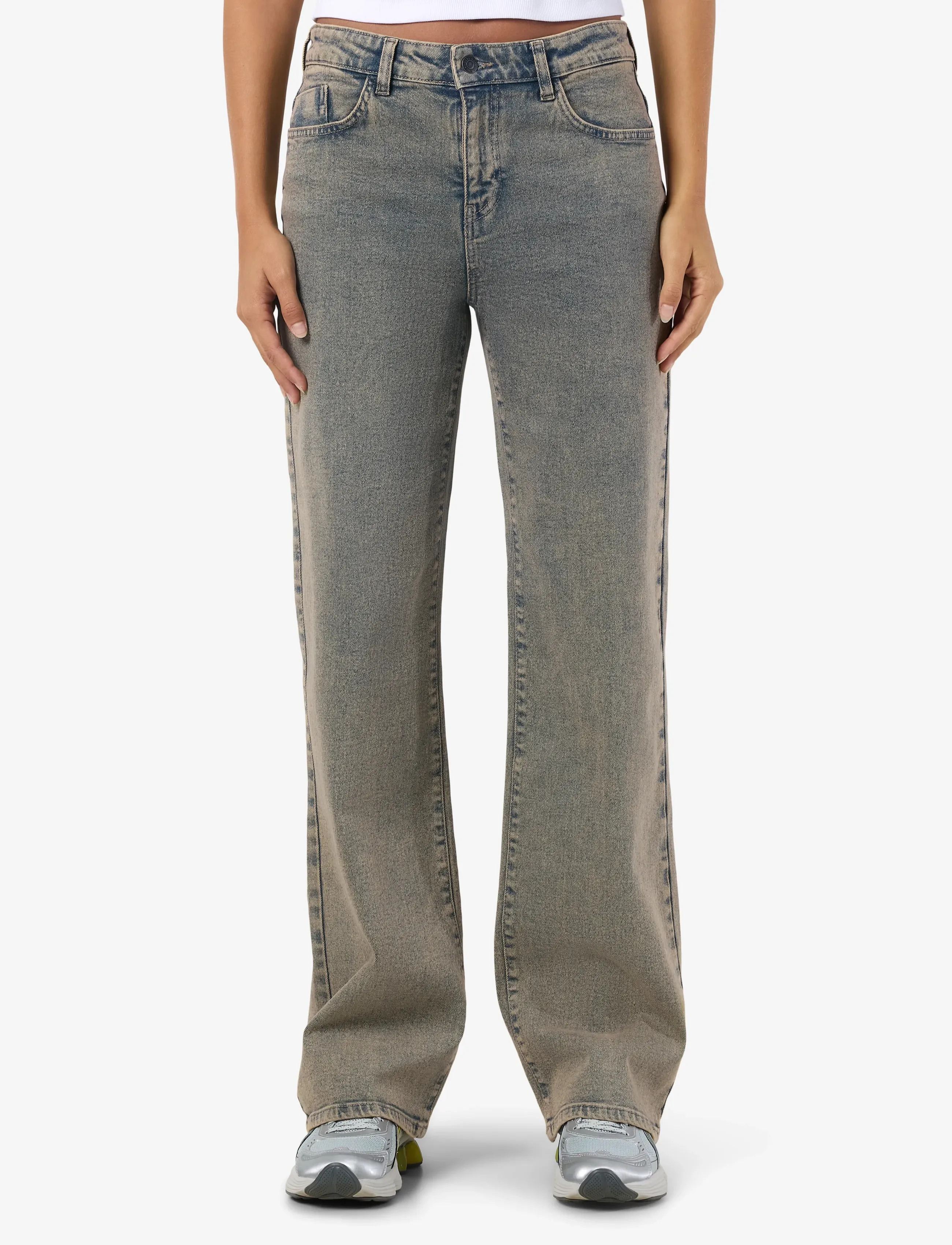 NOISY MAY NMYOLANDA NW WIDE TNT JEANS AZ454LB NOOS - Jeans - LIGHT BLUE DENIM / blue