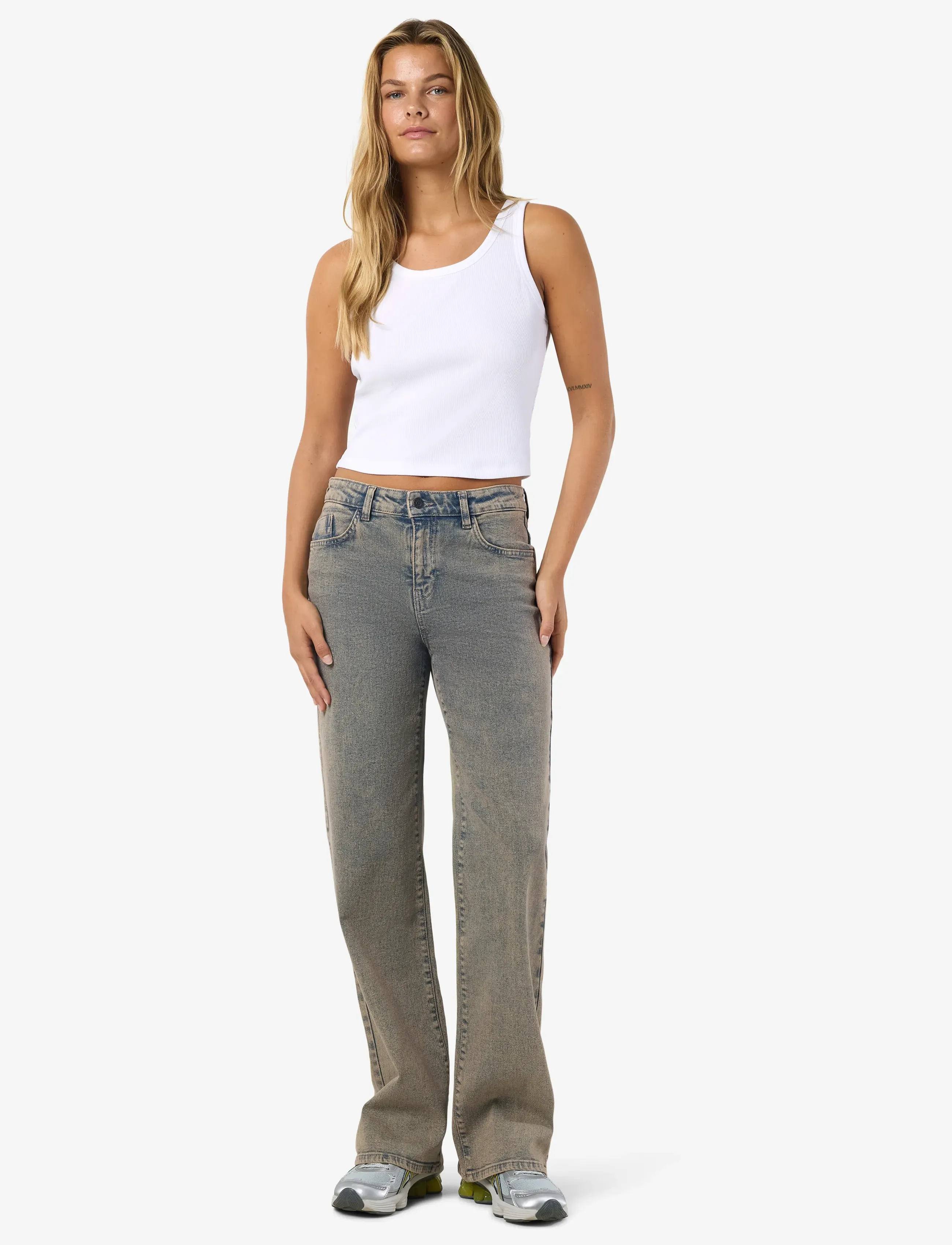 NOISY MAY Nmyolanda Nw Wide Tnt Jeans Az454Lb Noos dam – bild 4