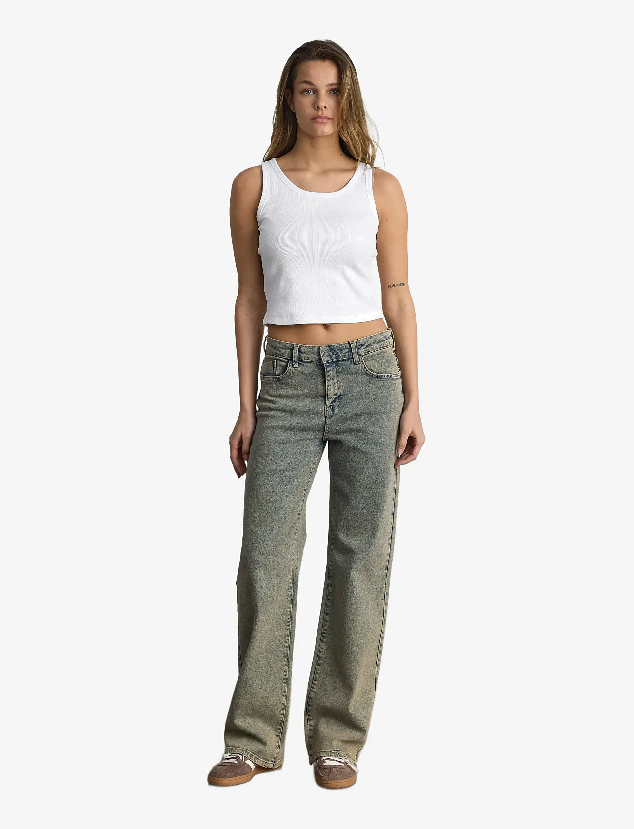 NOISY MAY - NMYOLANDA NW WIDE TNT JEANS AZ454LB NOOS - laia säärega teksad - light blue denim - 3