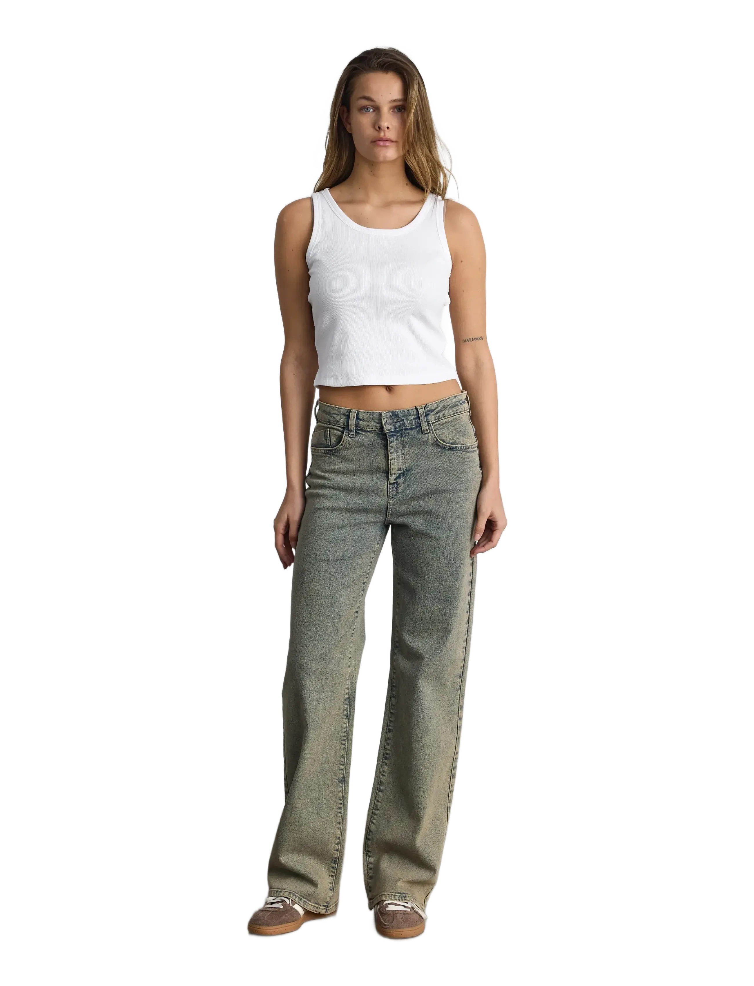 NOISY MAY - NMYOLANDA NW WIDE TNT JEANS AZ454LB NOOS - pantalons larges - light blue denim - 3