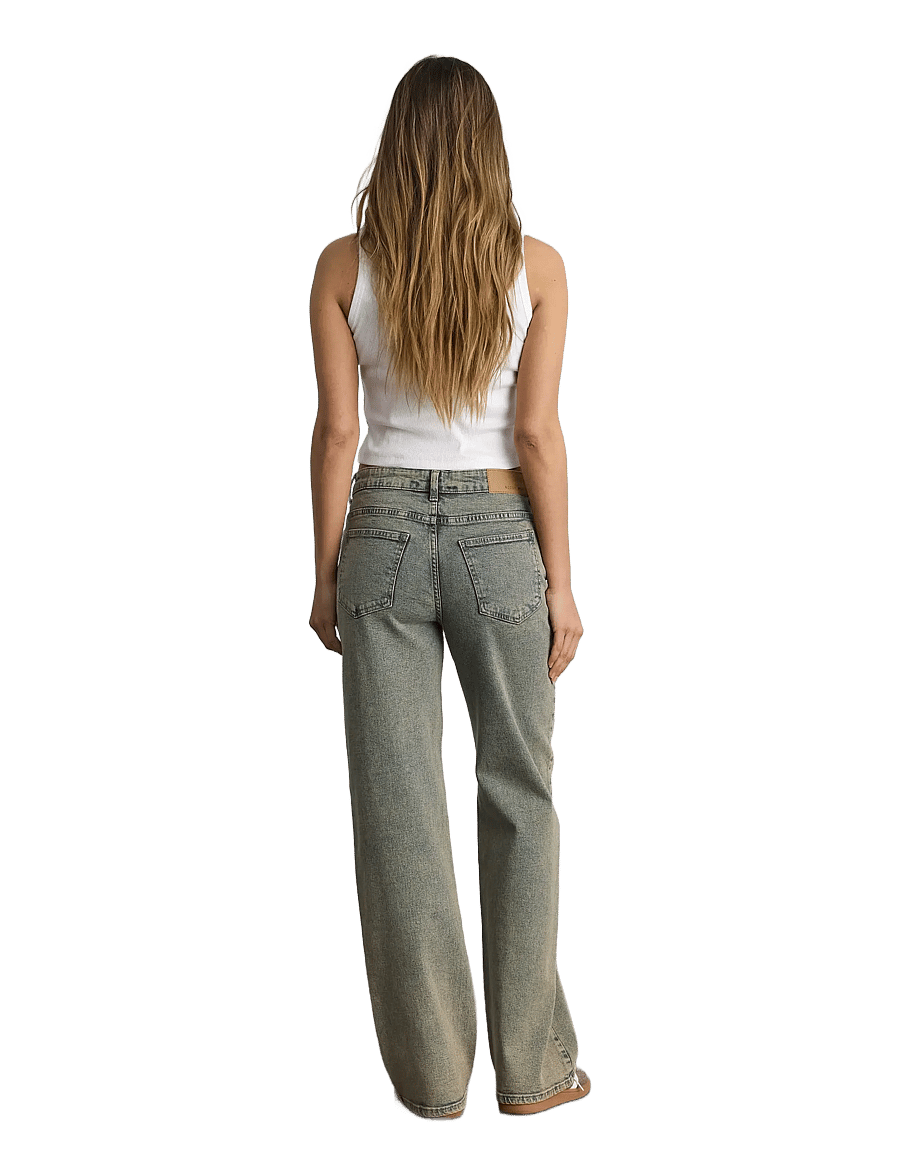 NOISY MAY - NMYOLANDA NW WIDE TNT JEANS AZ454LB NOOS - pantalons larges - light blue denim - 4