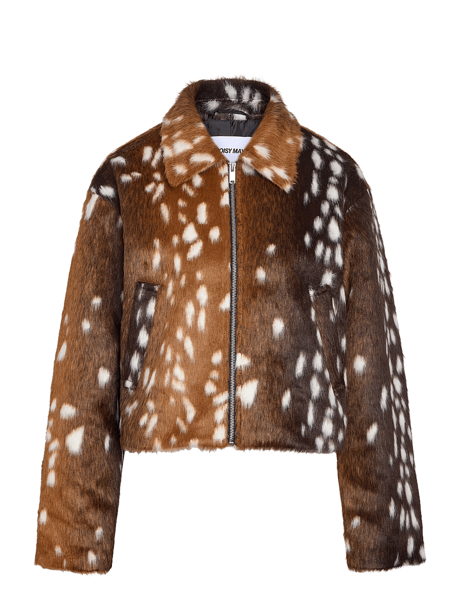NOISY MAY - NMCOLE L/S JACKET - fuskpäls - demitasse - 1