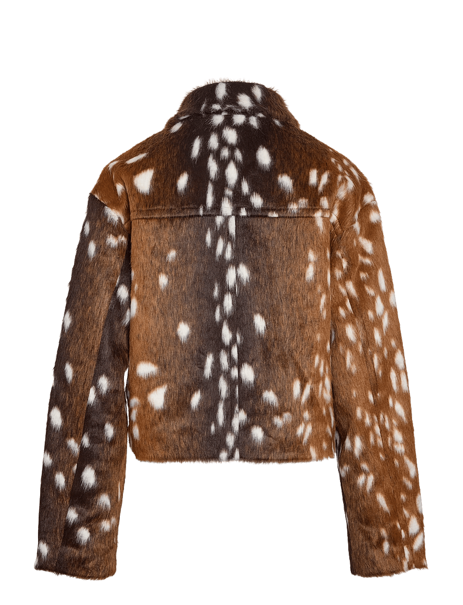 NOISY MAY - NMCOLE L/S JACKET - fuskpäls - demitasse - 2