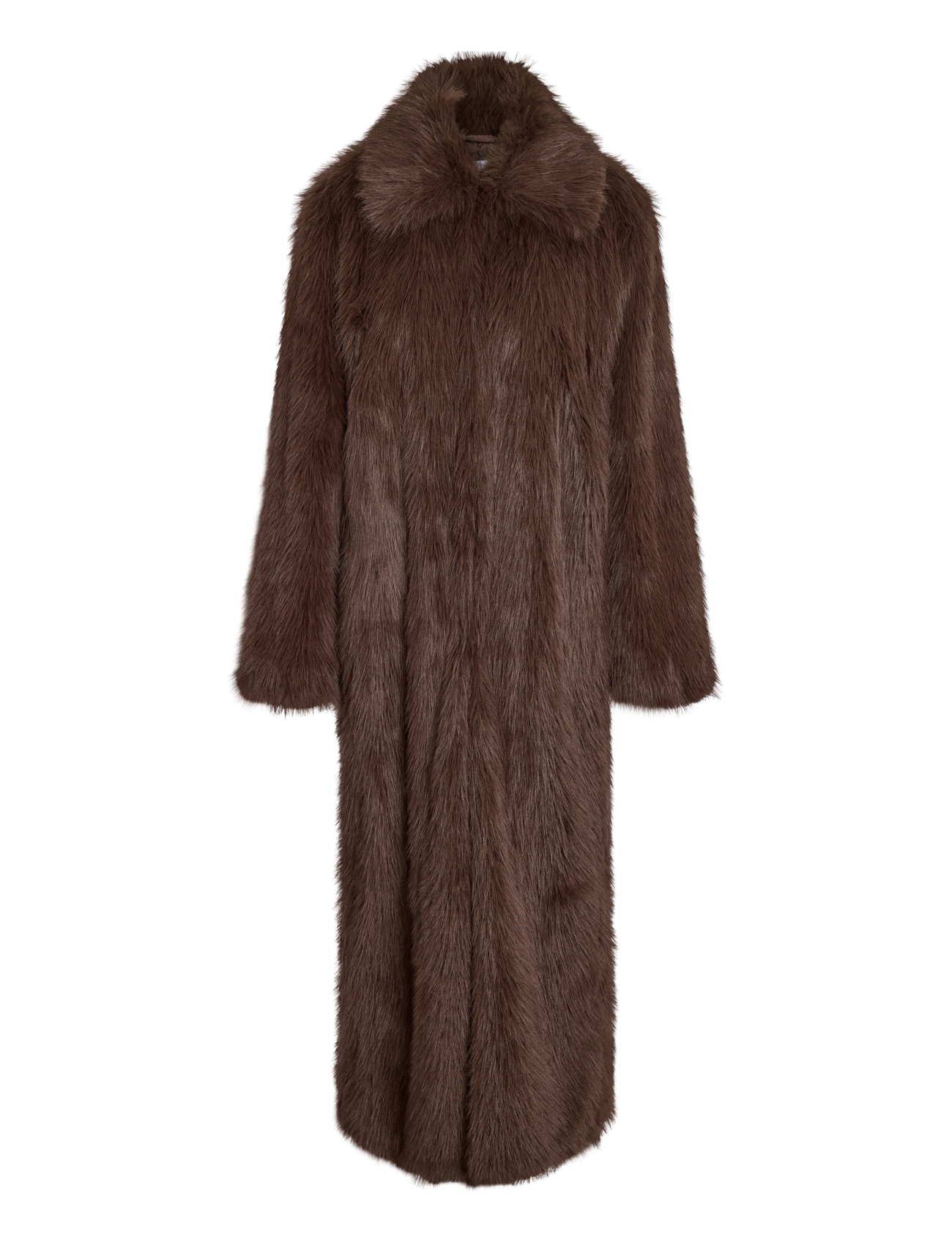 NOISY MAY - NMEVIE X-LONG COAT - faux fur - demitasse - 1