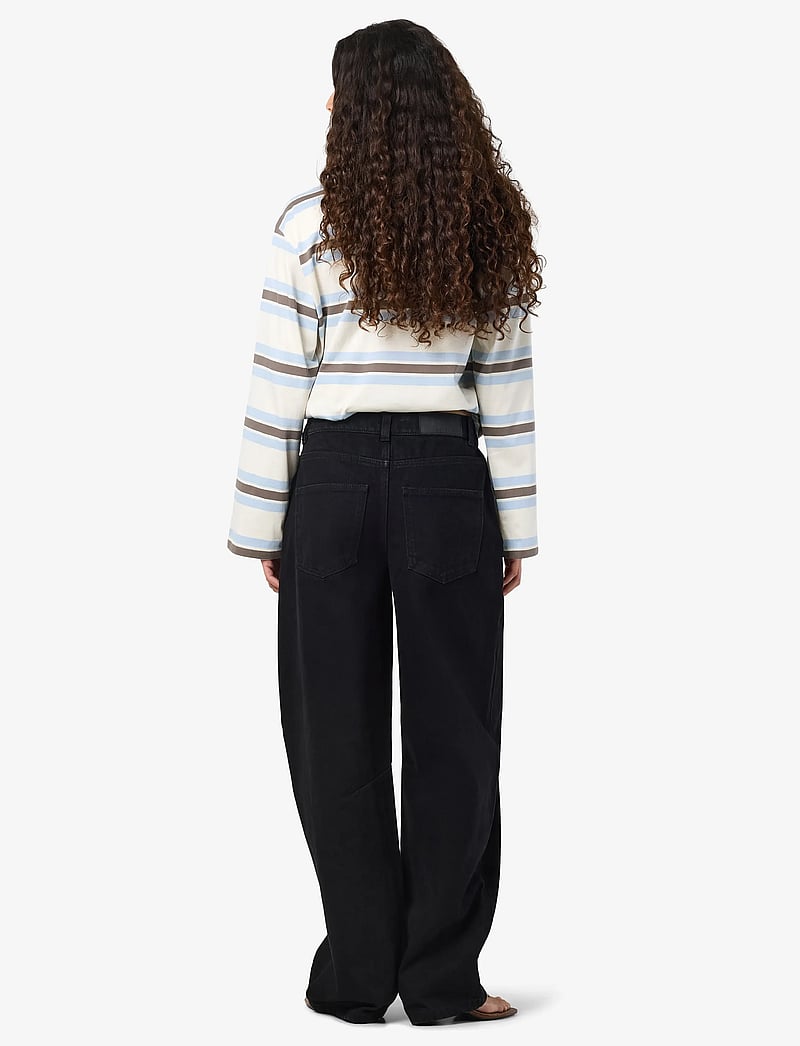 NOISY MAY - NMHAZAL HW BARREL JEANS VI606BL NOOS - barrel jeans - black - 4