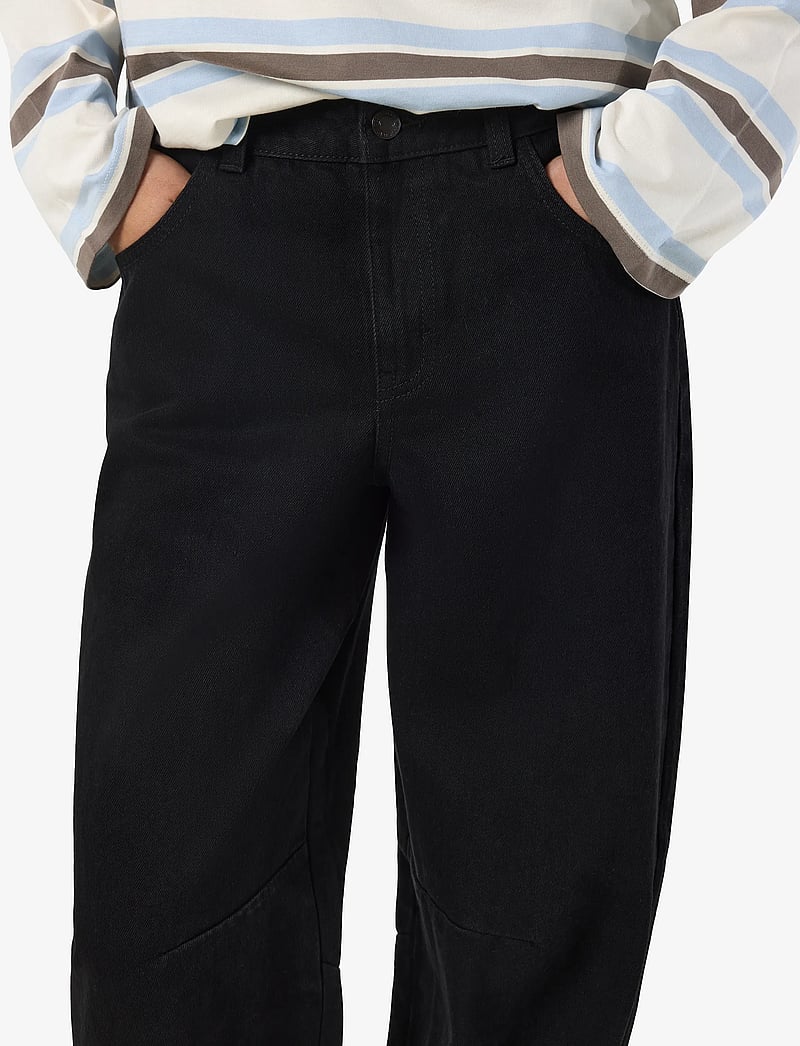 NOISY MAY - NMHAZAL HW BARREL JEANS VI606BL NOOS - barrel jeans - black - 5