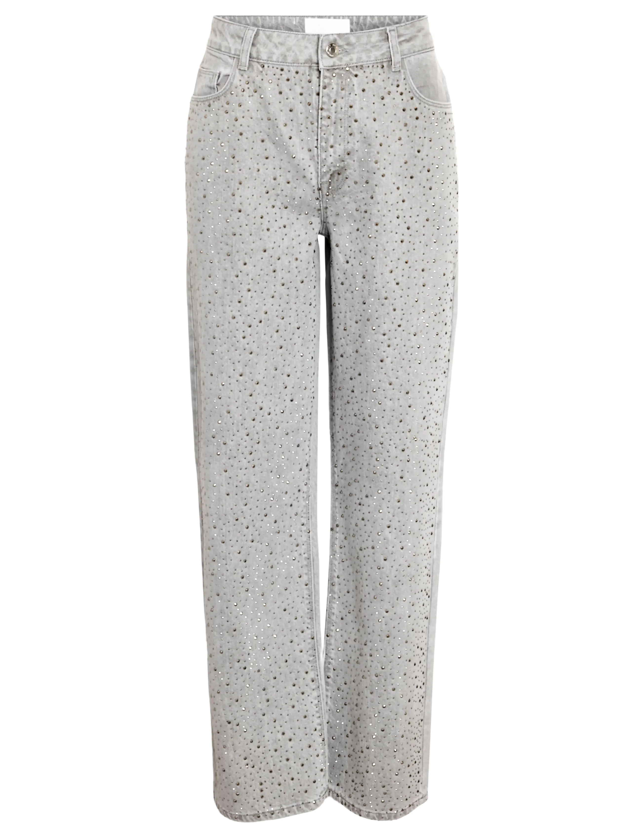 NOISY MAY NMJANNEL HW LOOSE JEANS FO084LG NOOS - Jeans - LIGHT GREY DENIM / grey