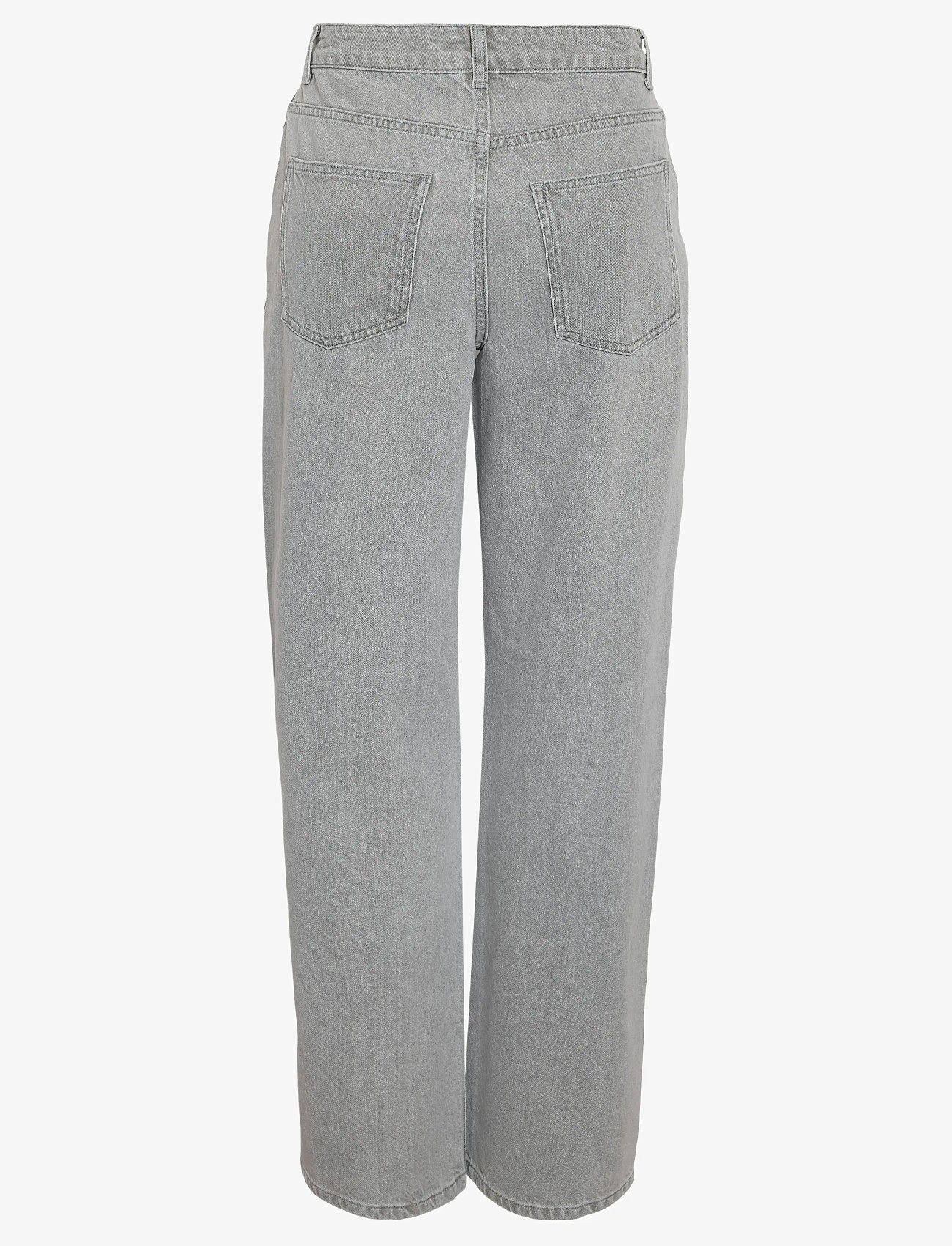 NOISY MAY - NMJANNEL HW LOOSE JEANS FO084LG NOOS - brede jeans - light grey denim - 2