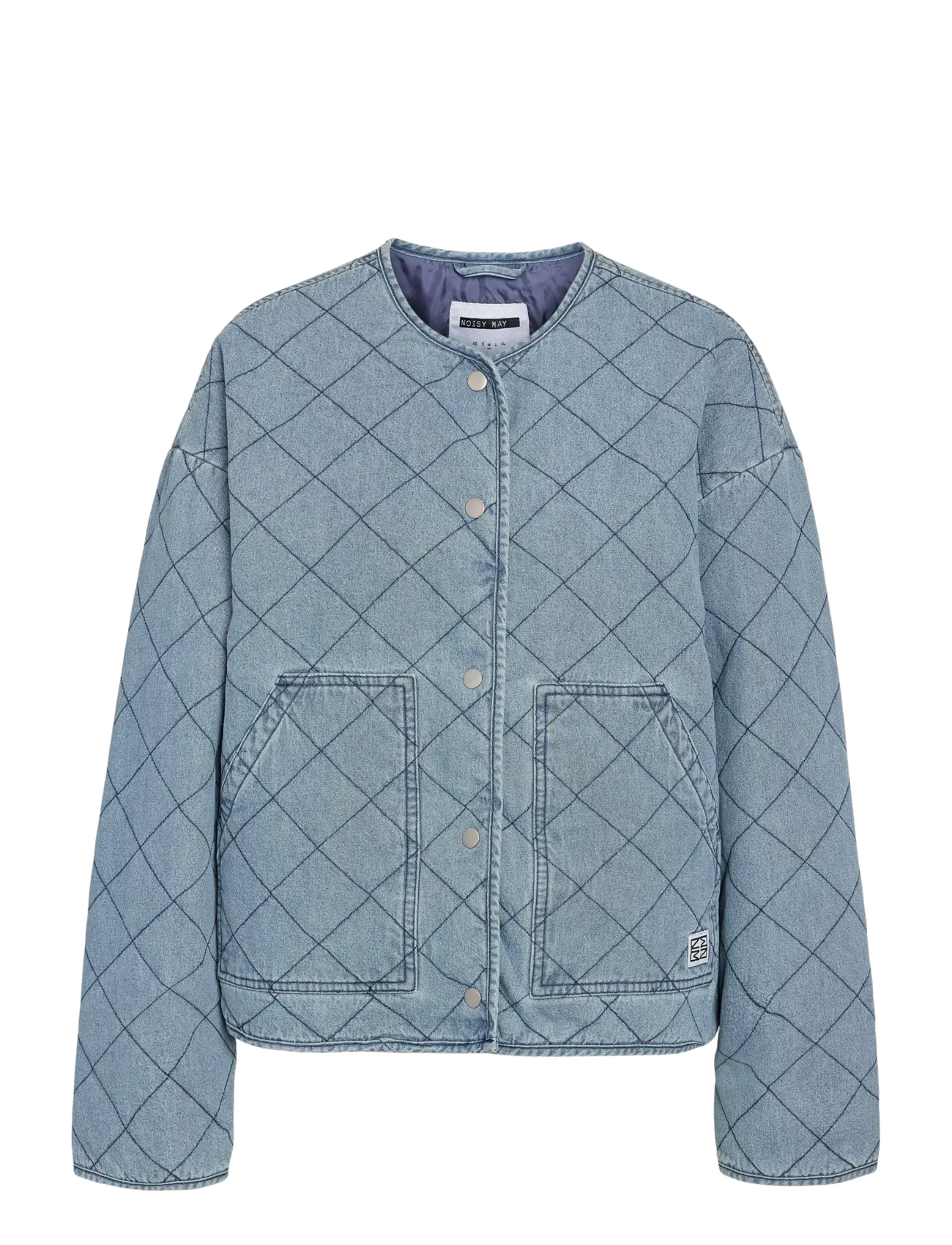 NOISY MAY Nmcleo Quilted Denim Jacke Blau - XS - Damen