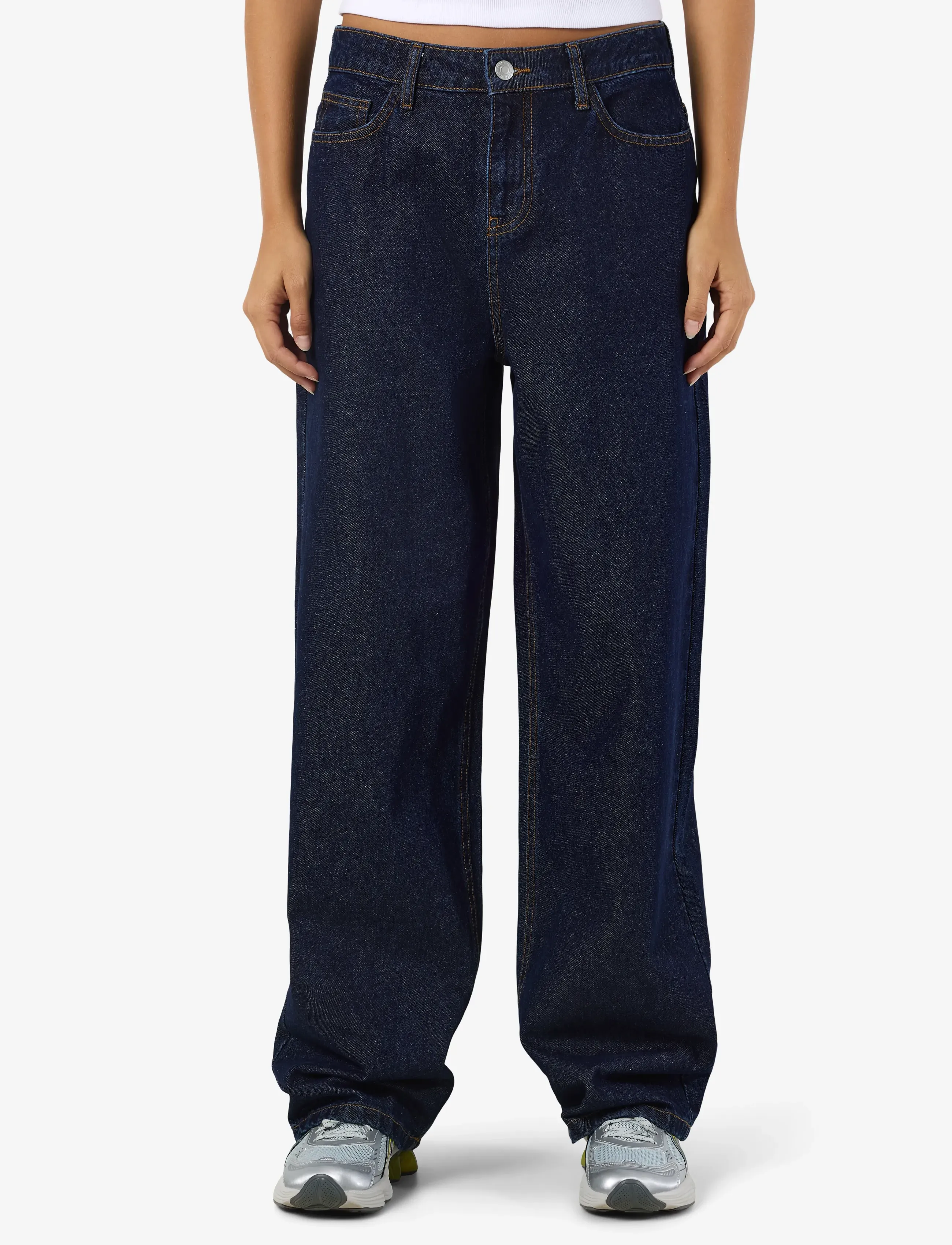 NOISY MAY NMALEXA NW REG JEANS AZ386DB NOOS - Transitional Layering - DARK BLUE DENIM / navy