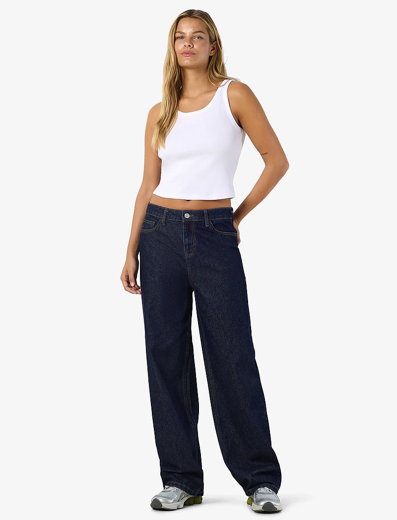 NOISY MAY - NMALEXA NW REG JEANS AZ386DB NOOS - straight jeans - dark blue denim - 3