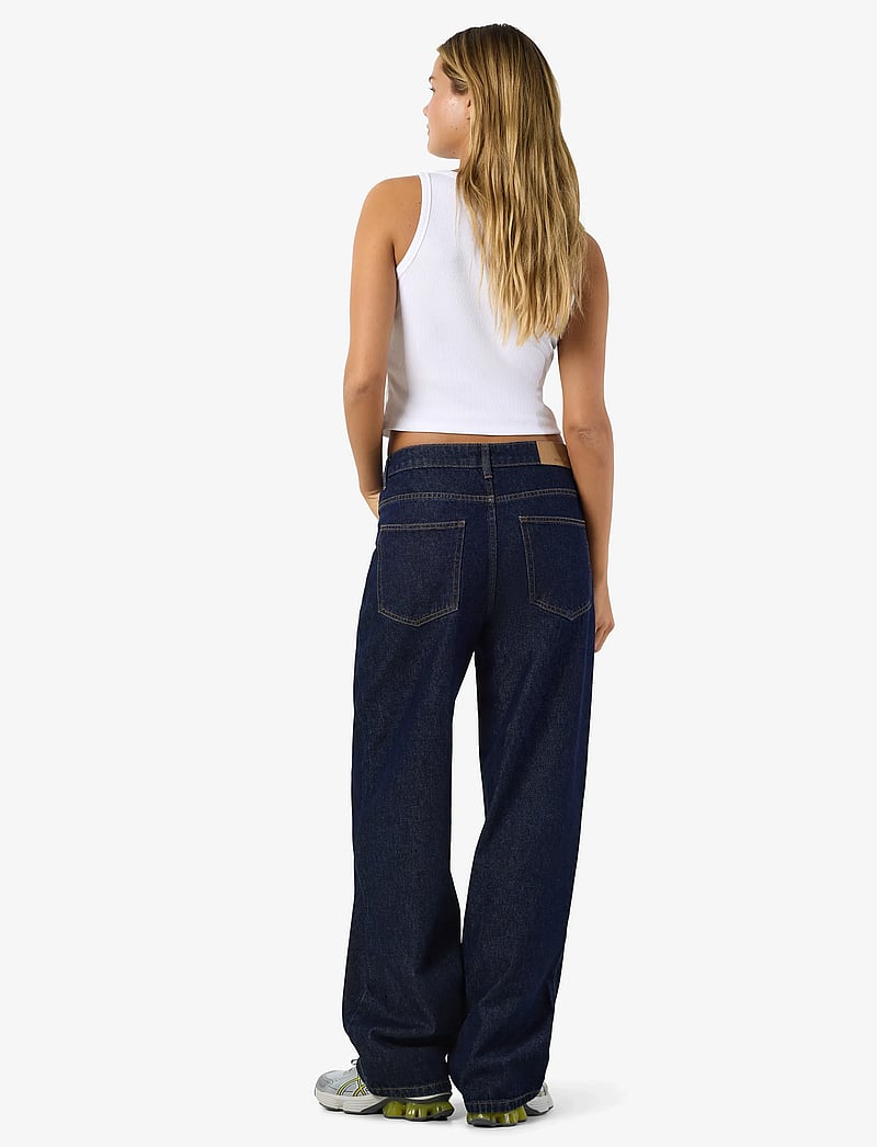 NOISY MAY - NMALEXA NW REG JEANS AZ386DB NOOS - straight jeans - dark blue denim - 4