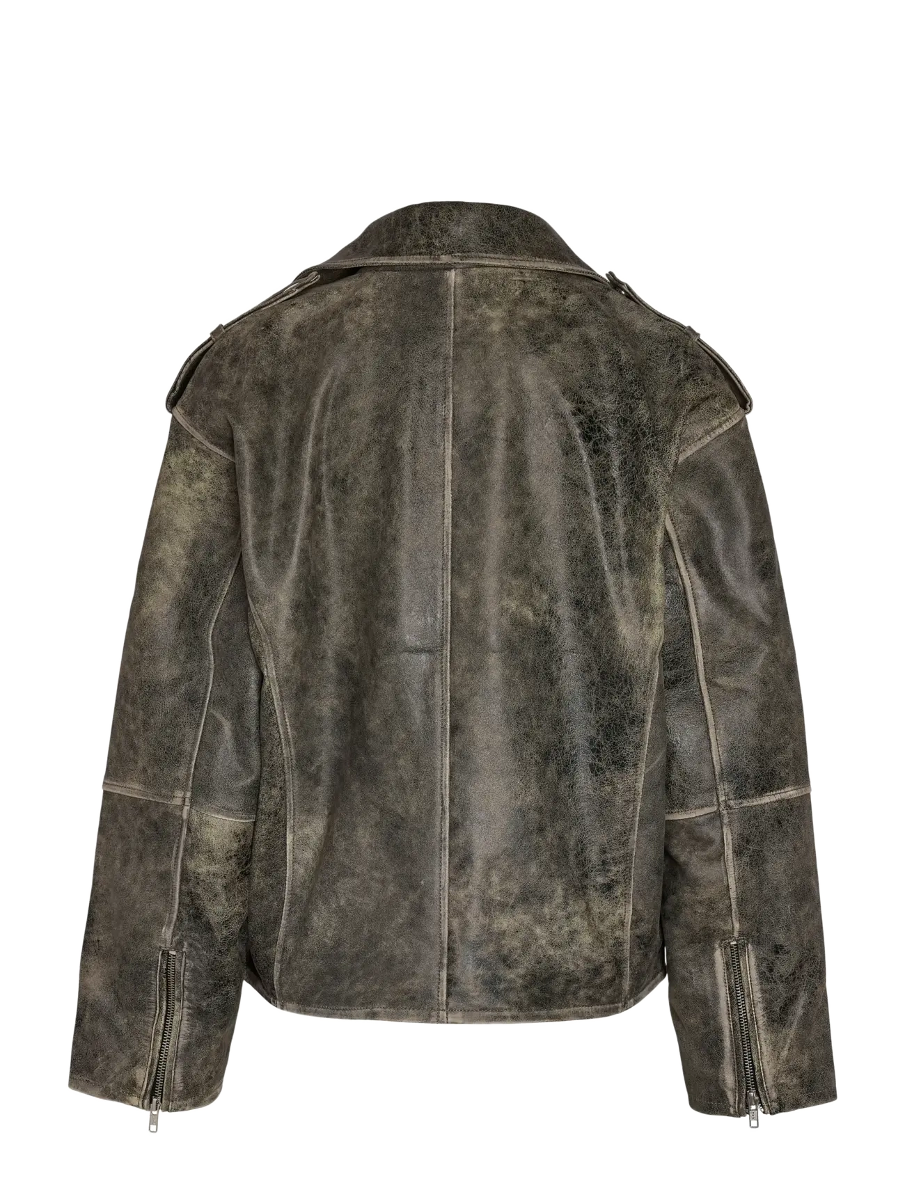 NOISY MAY - NMASTA LEATHER JACKET - kevadjoped - black - 2