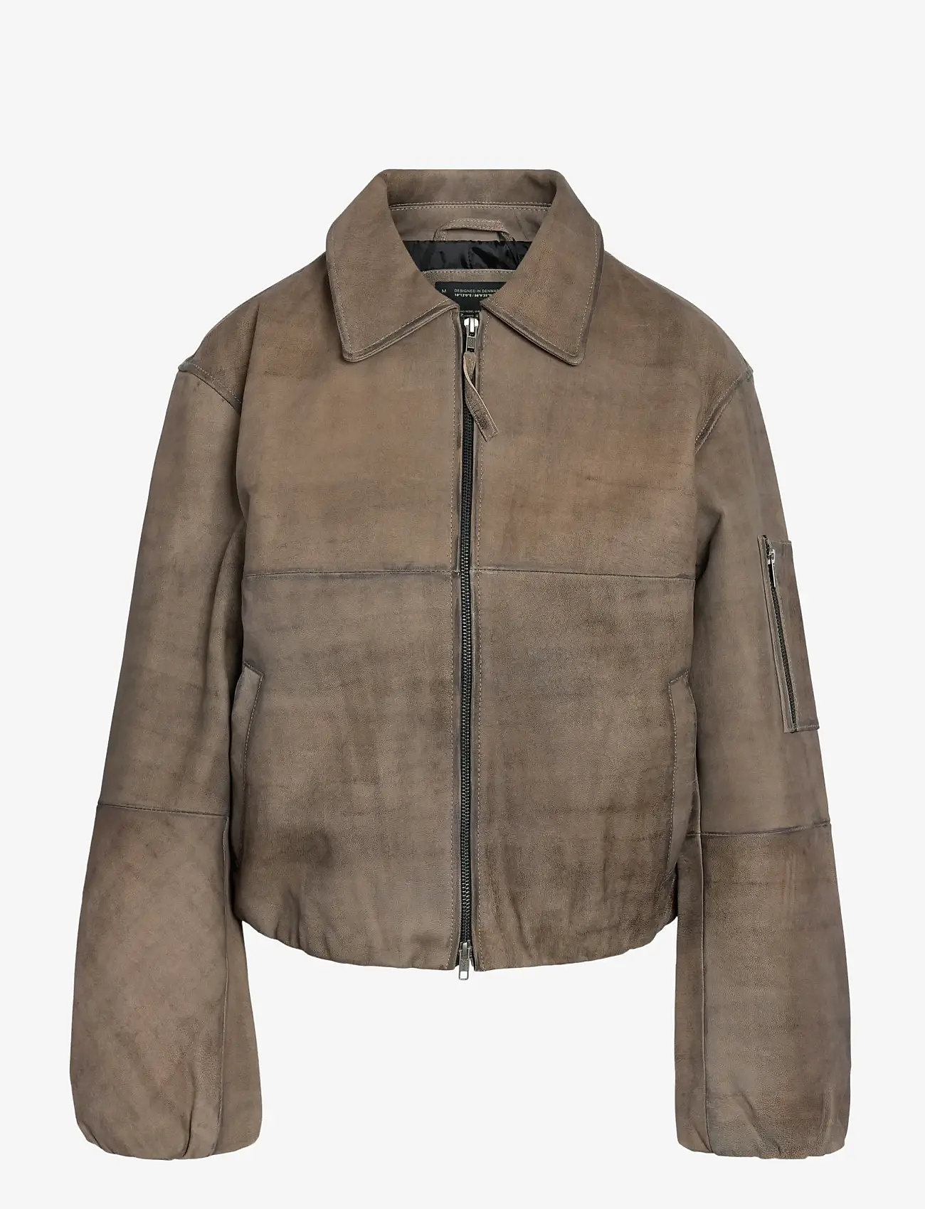 NOISY MAY - NMANNIE LEATHER JACKET - lederjacken - black - 1