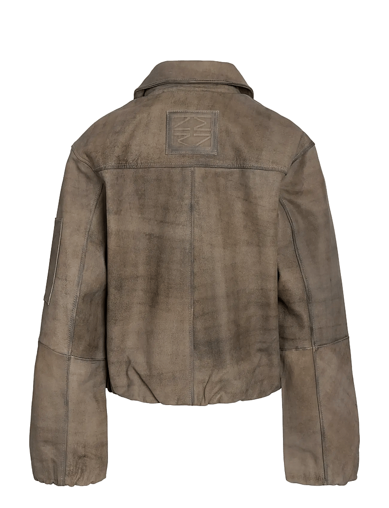 NOISY MAY - NMANNIE LEATHER JACKET - lederjacken - black - 2