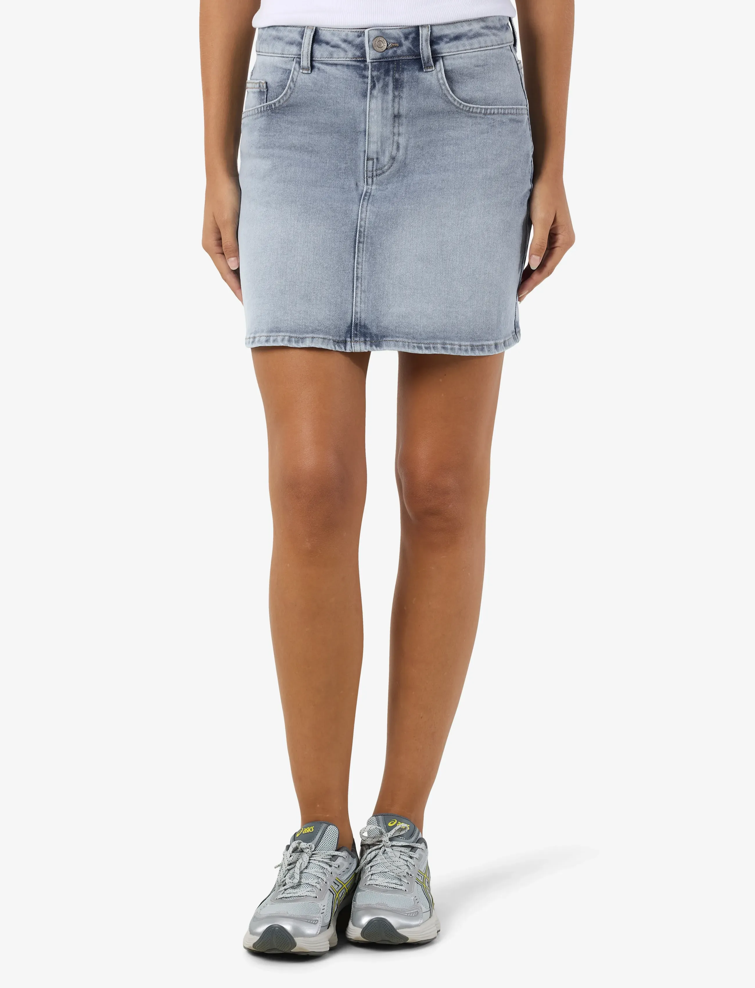 NOISY MAY NMYOLANDA MW DNM SKIRT AZ236LB NOOS - Röcke - LIGHT BLUE DENIM / blue