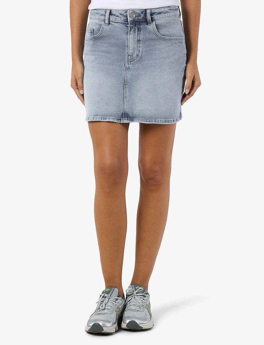 NOISY MAY - NMYOLANDA MW DNM SKIRT AZ236LB NOOS - denimnederdele - light blue denim - 0
