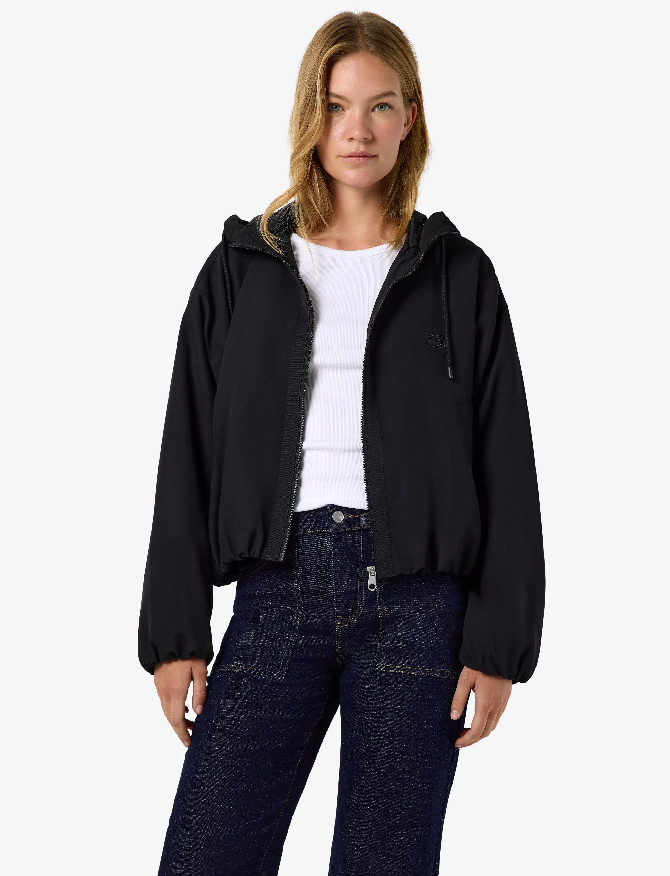 NOISY MAY NMELINA L/S HOOD JACKET - NOISY MAY - BLACK / black