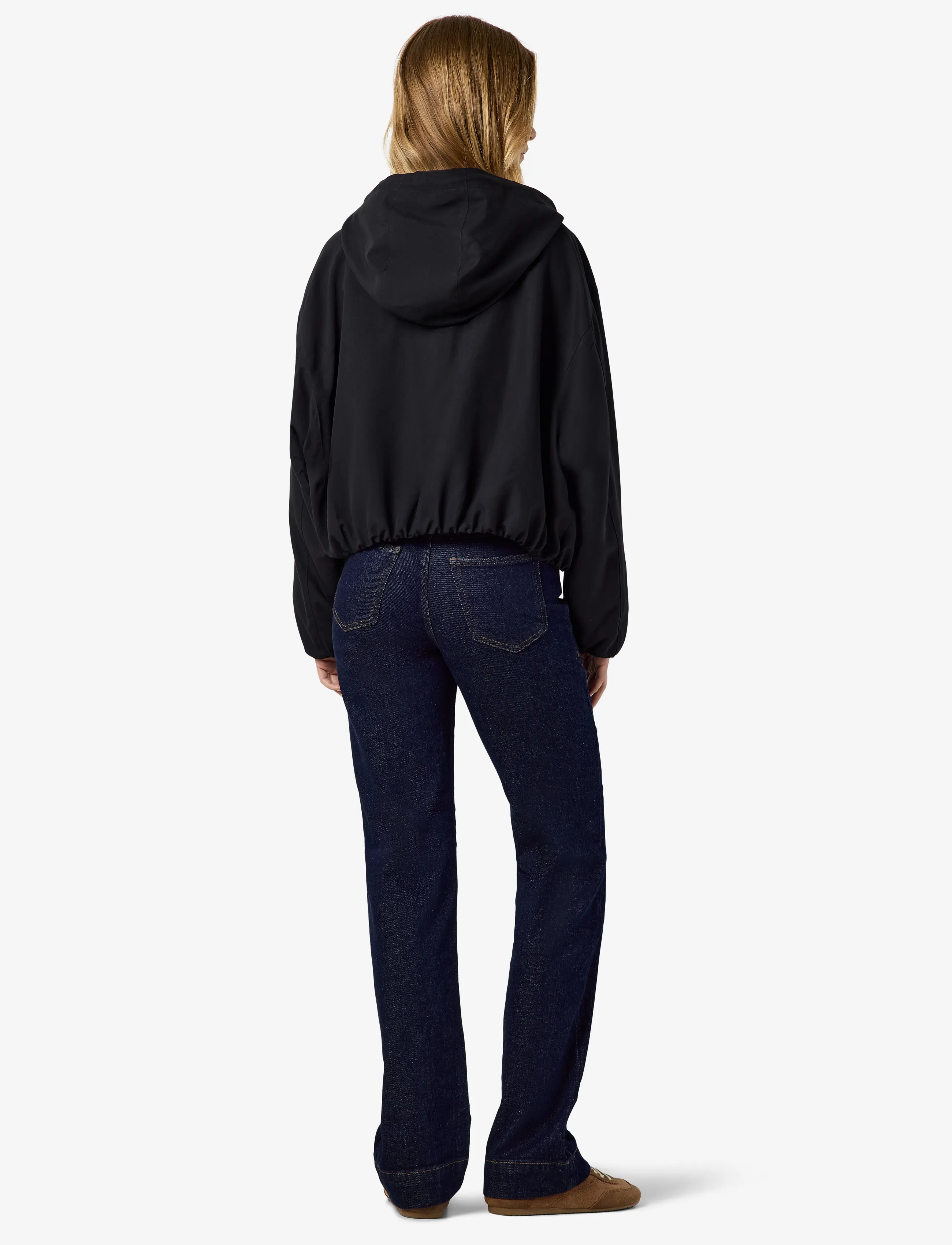 NOISY MAY - NMELINA L/S HOOD JACKET - vårjackor - black - 4