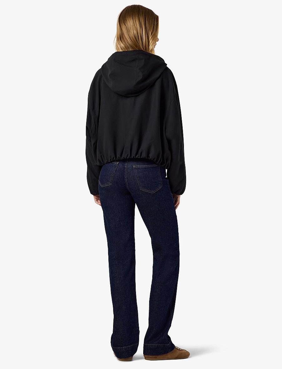 NOISY MAY - NMELINA L/S HOOD JACKET - vårjackor - black - 4