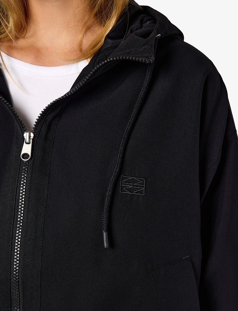 NOISY MAY - NMELINA L/S HOOD JACKET - vårjackor - black - 5