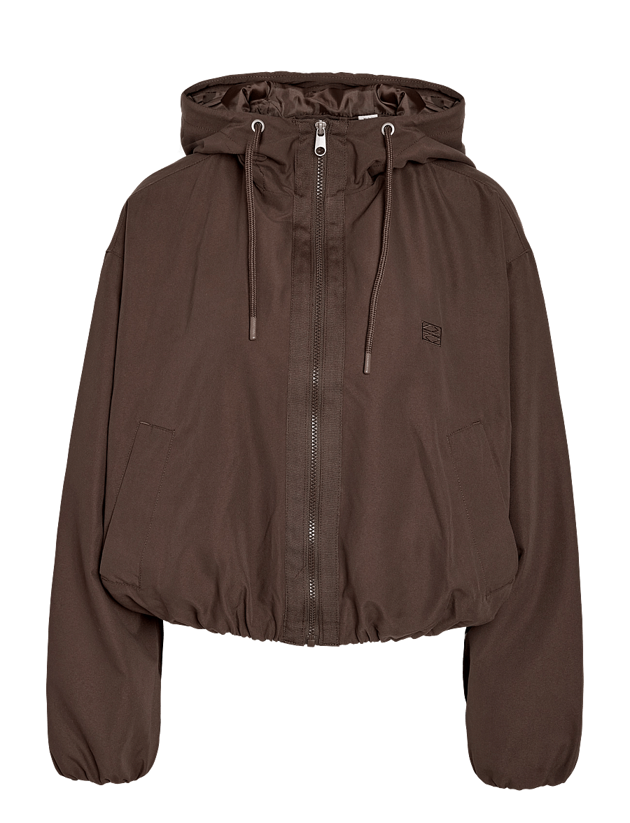 NOISY MAY - NMELINA L/S HOOD JACKET - chocolate brown - 1