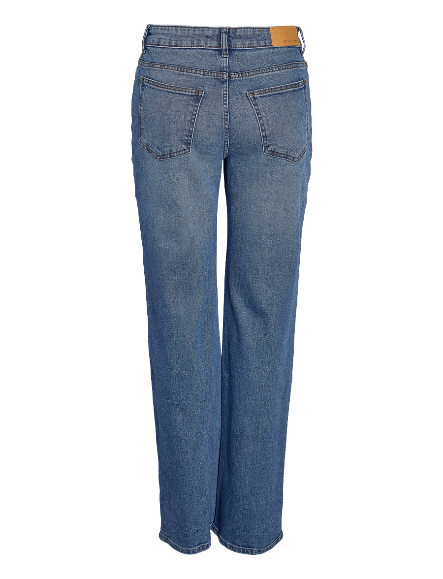 NOISY MAY - NMYOLANDA MW WIDE STR AZ476MB NOOS - straight jeans - medium blue denim - 2