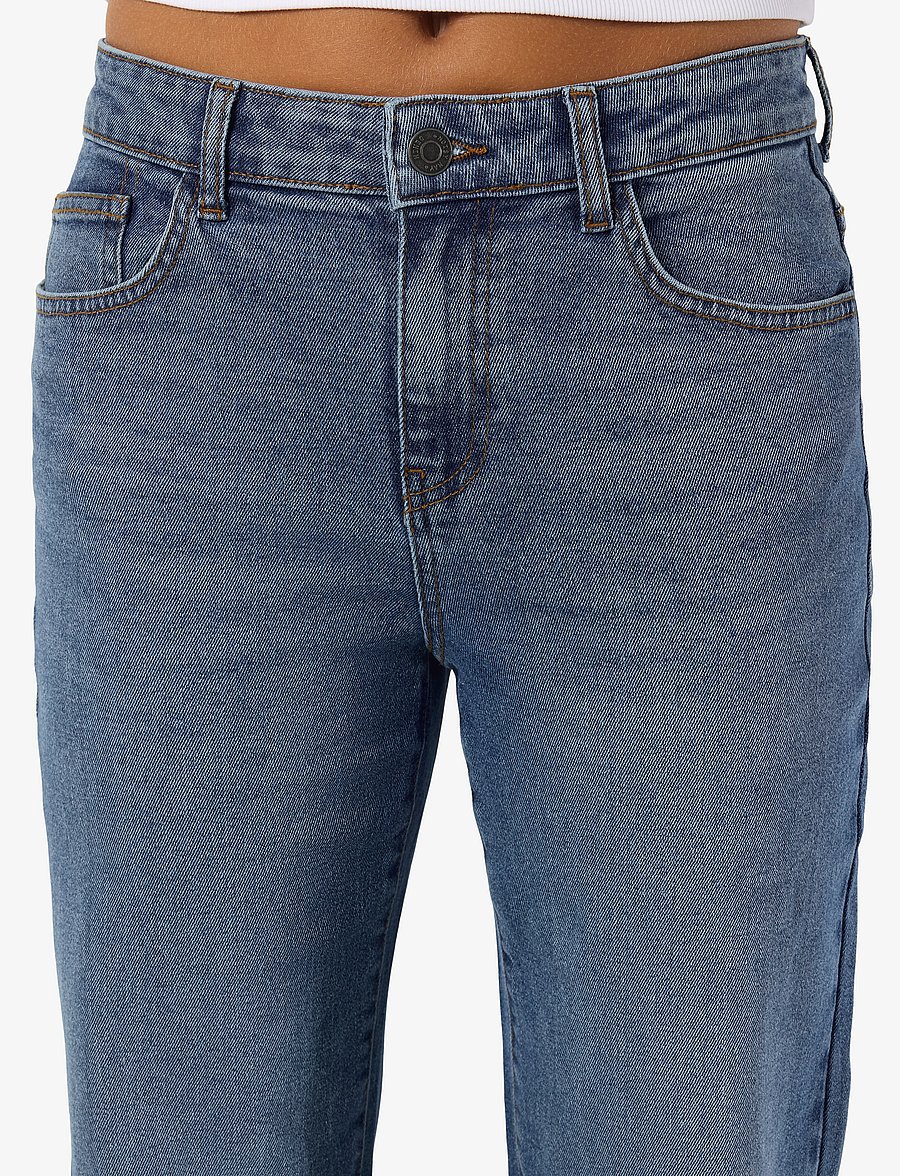 NOISY MAY - NMYOLANDA MW WIDE STR AZ476MB NOOS - straight jeans - medium blue denim - 5