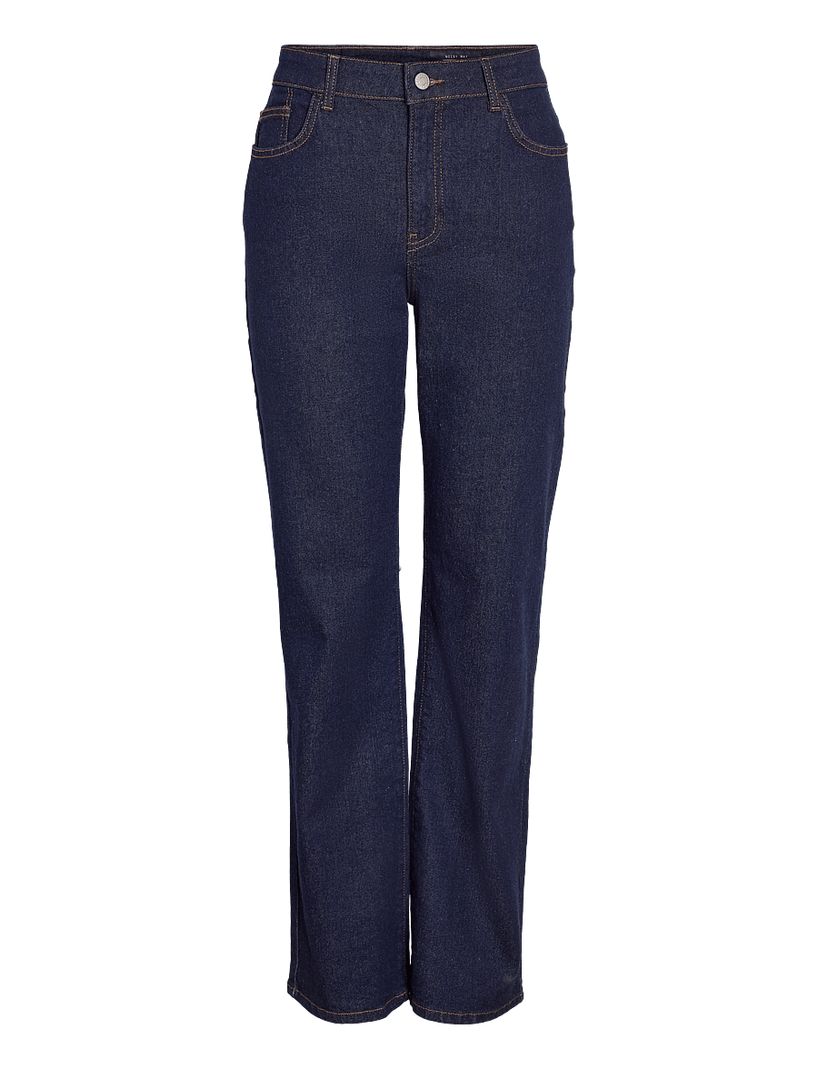 NOISY MAY - NMYOLANDA MW WIDE STR AZ474DB FWD NOOS - gerade jeans - dark blue denim - 1