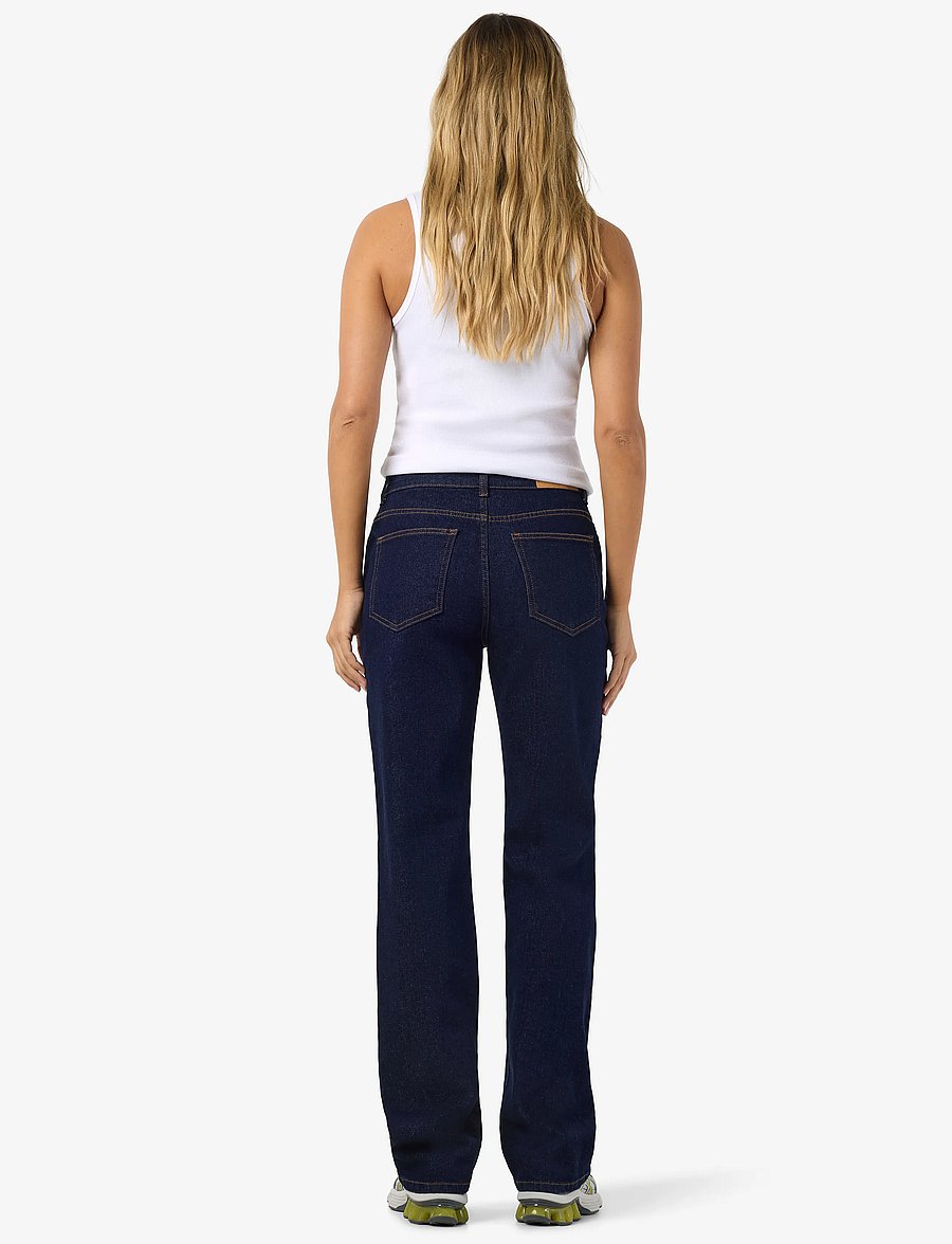 NOISY MAY - NMYOLANDA MW WIDE STR AZ474DB FWD NOOS - gerade jeans - dark blue denim - 3