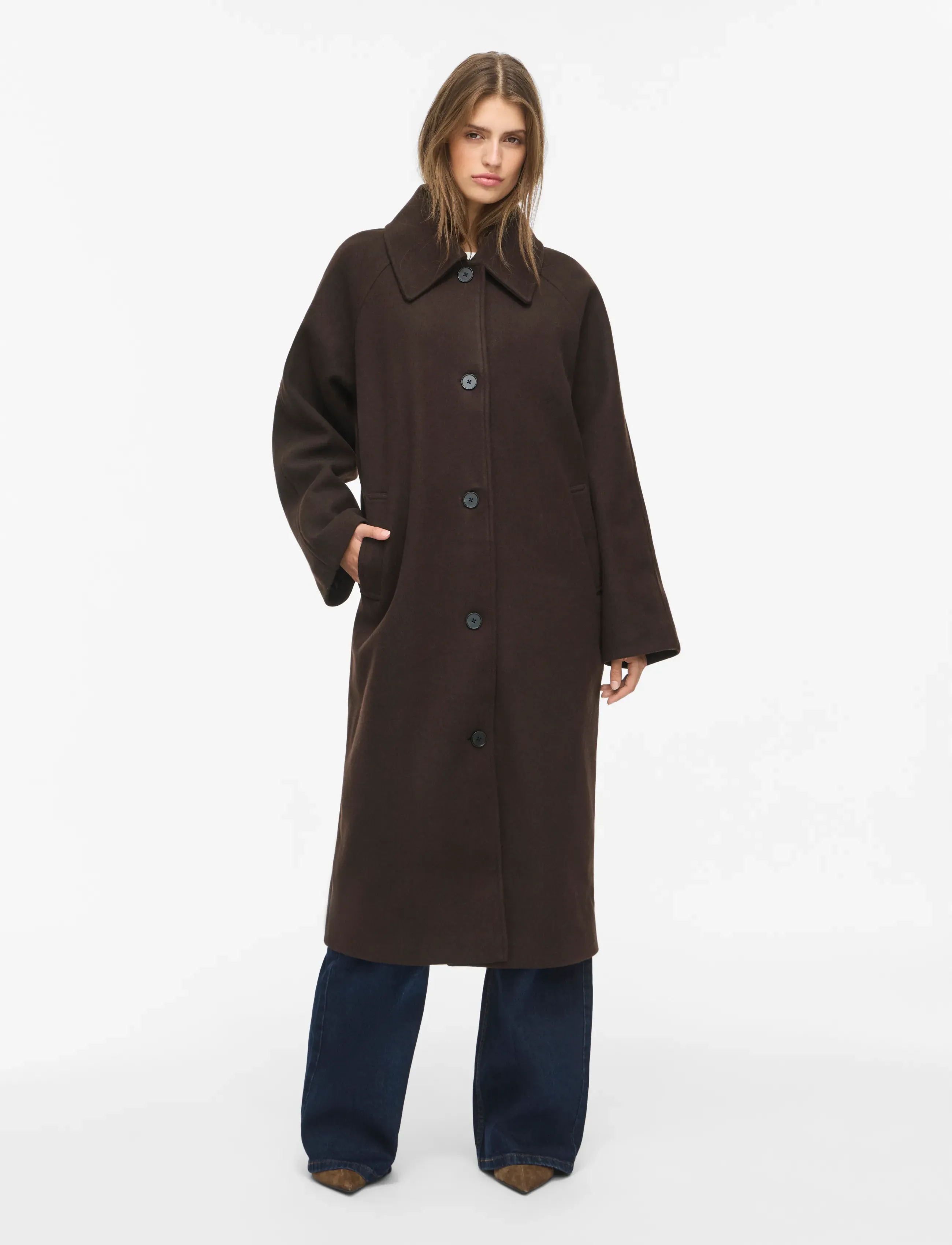 NOISY MAY NMALICIA CARCOAT NOOS - Mäntel - CHOCOLATE BROWN / brown