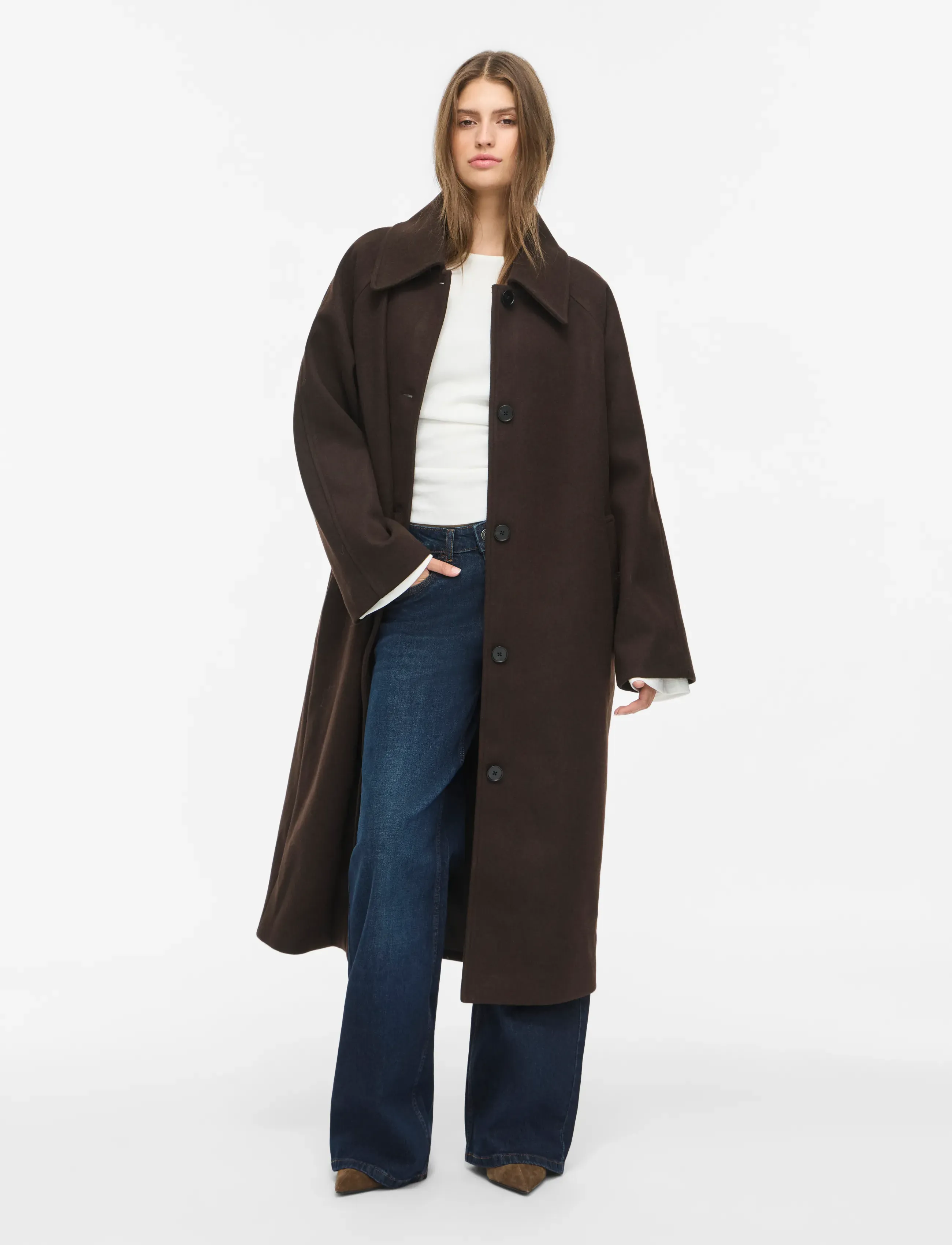NOISY MAY - NMALICIA CARCOAT NOOS - chocolate brown - 4