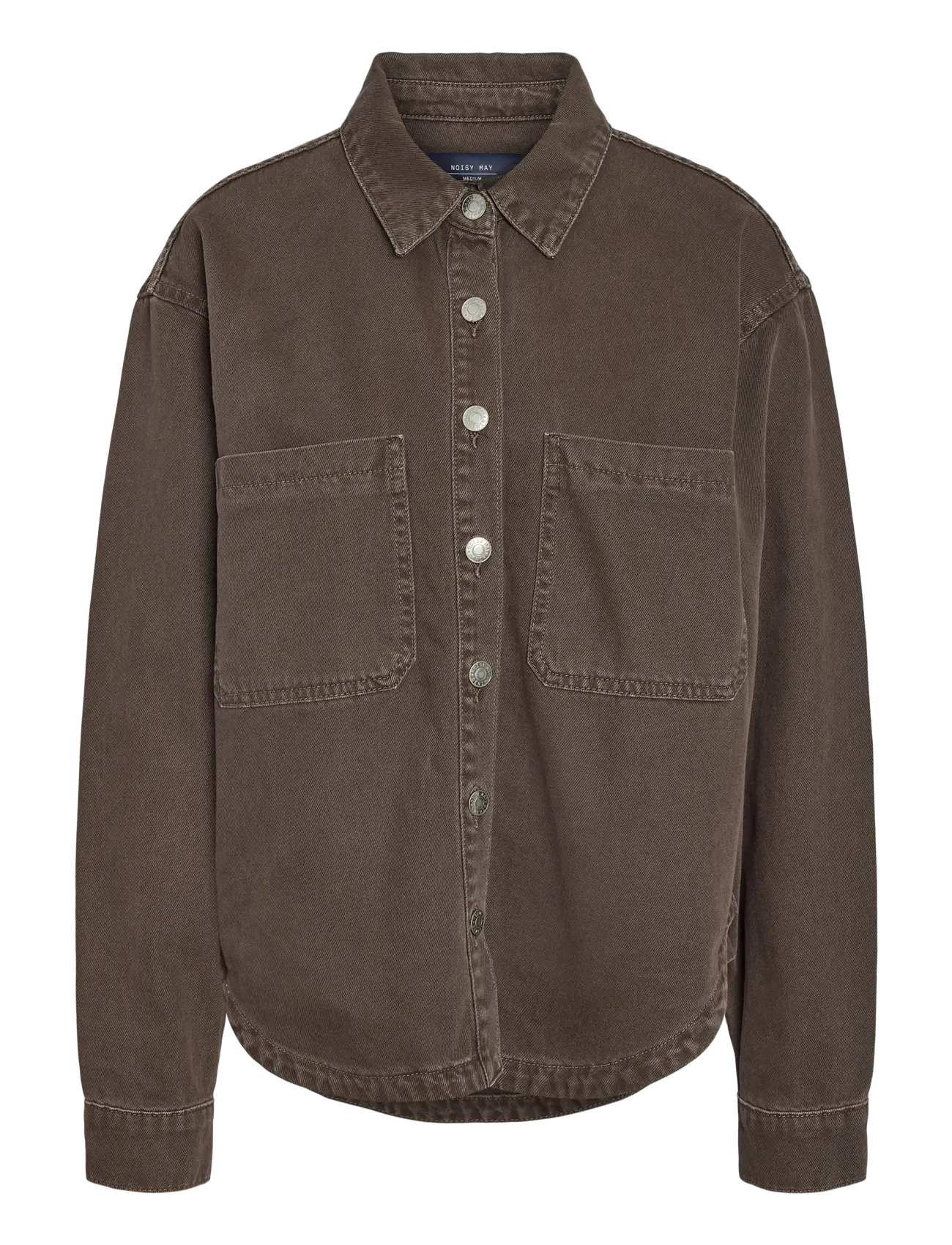 NOISY MAY - NMALVA LS SHACKET COLORED NOOS - frühlingsjacken - chocolate brown - 1