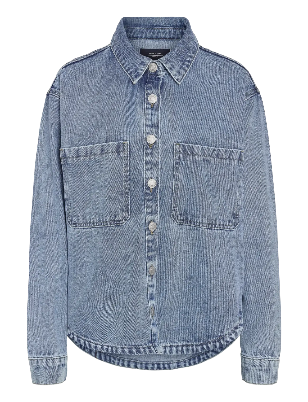 NOISY MAY - NMALVA LS SHORT SHACKET AZ473LB NOOS - light blue denim - 1