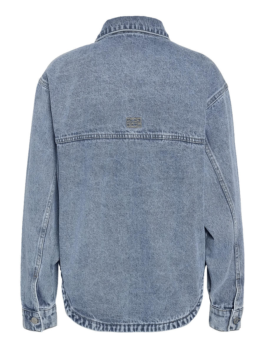 NOISY MAY - NMALVA LS SHORT SHACKET AZ473LB NOOS - kevadjoped - light blue denim - 2
