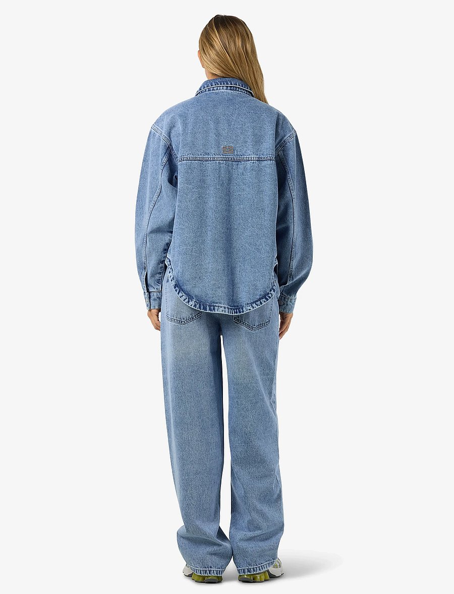 NOISY MAY - NMALVA LS SHORT SHACKET AZ473LB NOOS - kevadjoped - light blue denim - 5