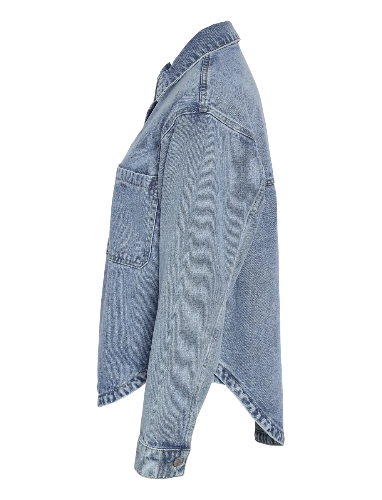 NOISY MAY - NMALVA LS SHORT SHACKET AZ473LB NOOS - light blue denim - 3