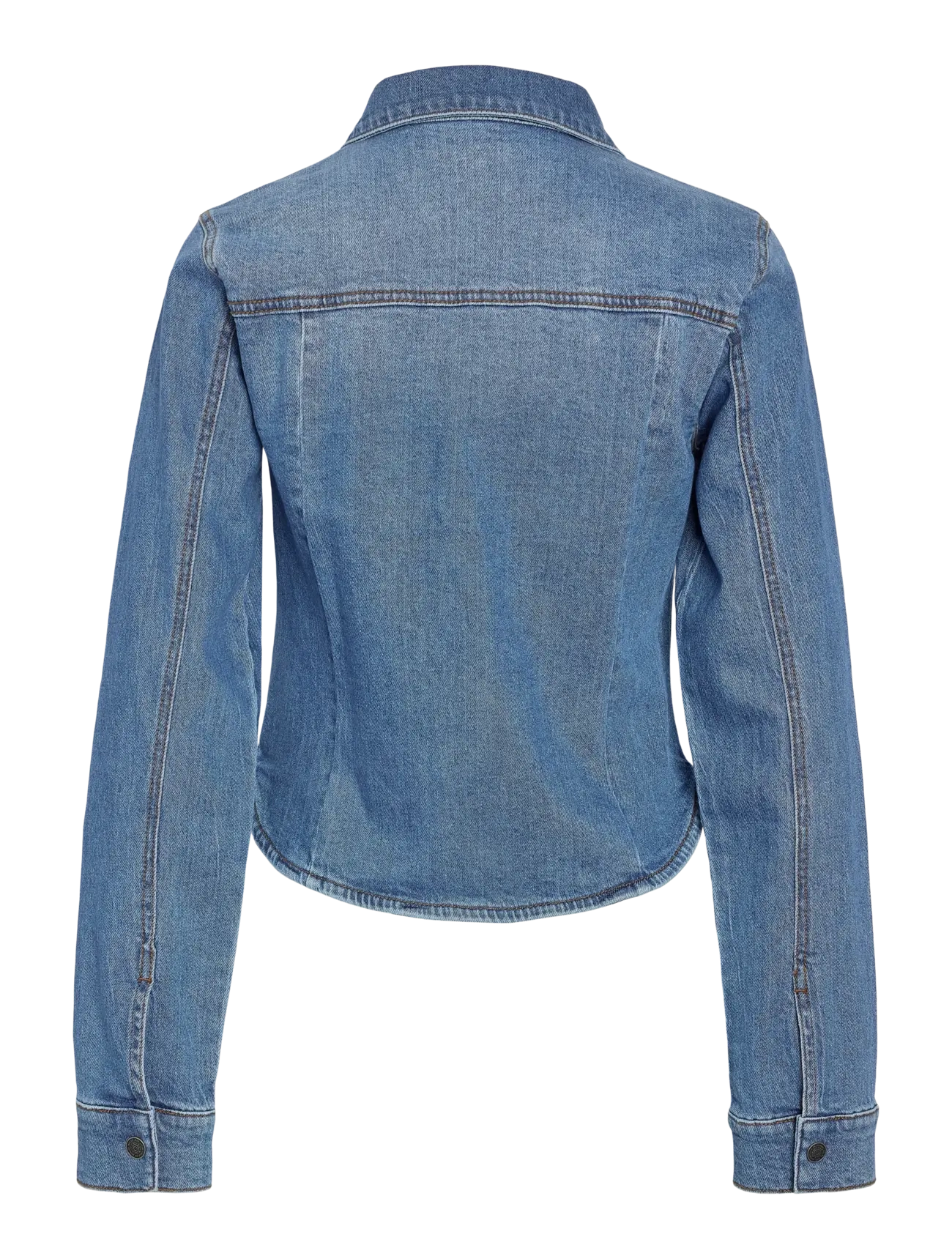 NOISY MAY - NMGINA BERRY LS FIT SHIRT AZ476MB NOOS - medium blue denim - 1