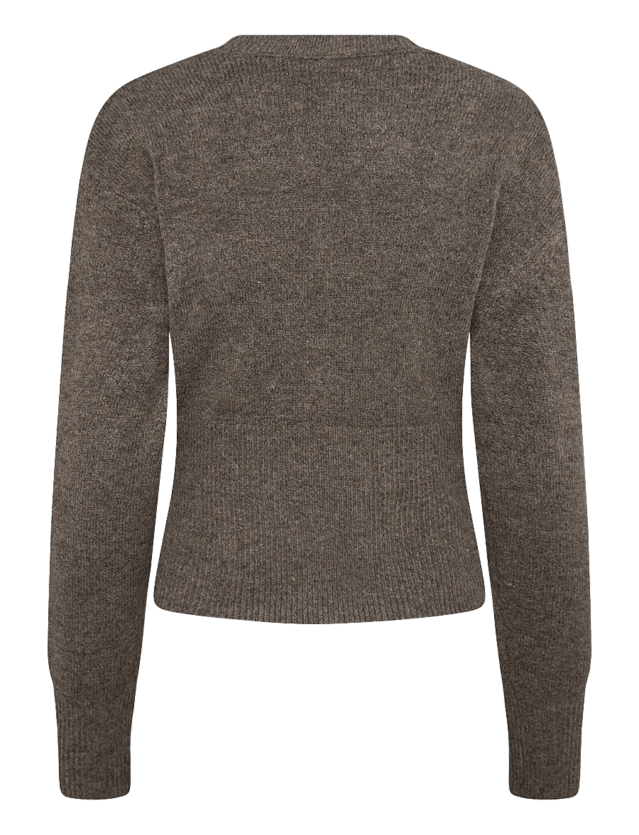 NOISY MAY - NMSLOAN L/S O-NECK KNIT NOOS - pullover - morel - 2