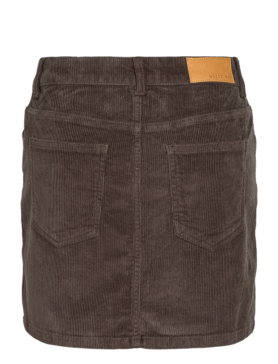 NOISY MAY - NMCORD YOLANDA MW SKIRT NOOS - kurze röcke - chocolate brown - 2