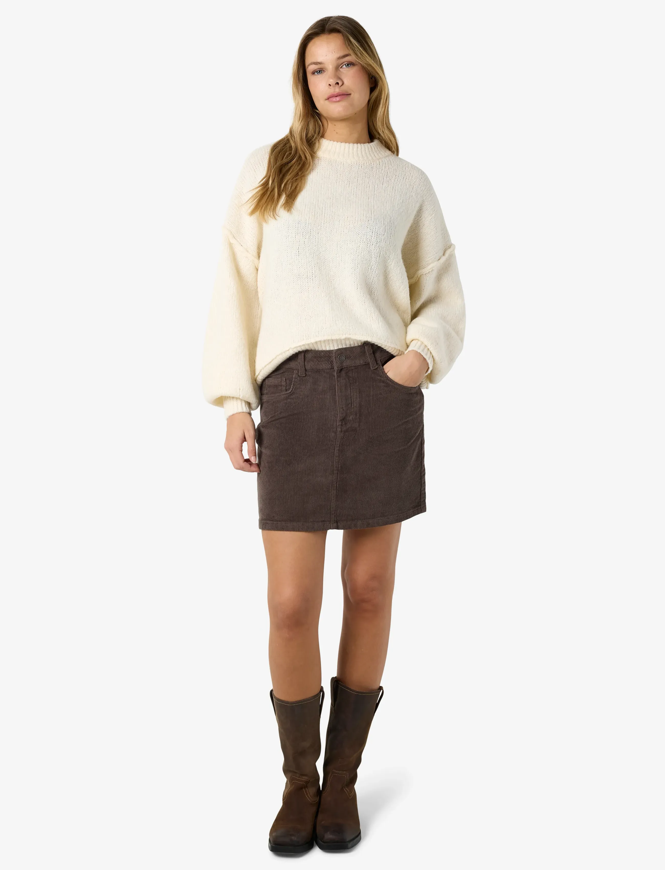 NOISY MAY Nmcord Yolanda Mw Skirt Noos minikjolar dam – bild 6