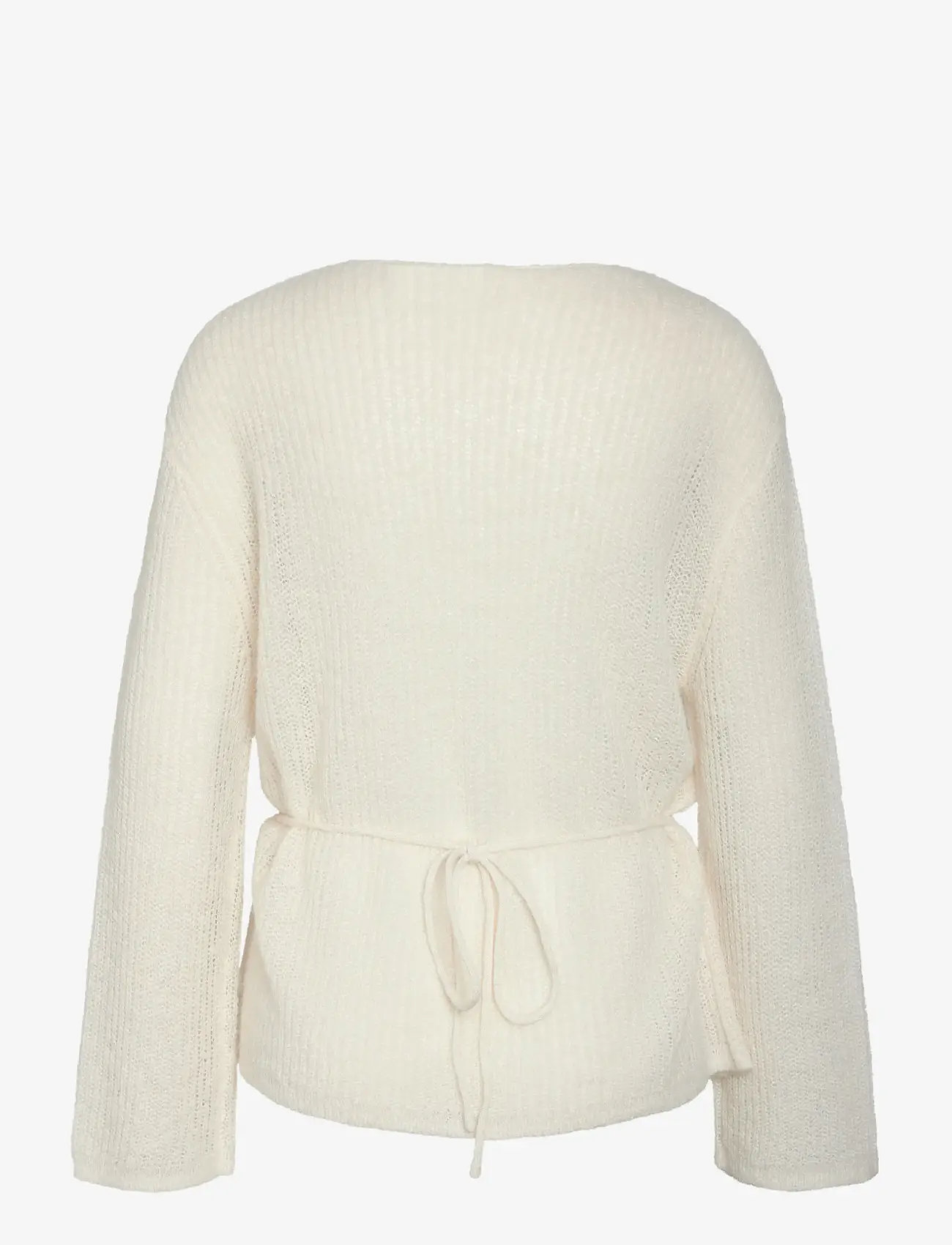 NOISY MAY - NMESME L/S O-NECK TIE KNIT FWD - sviitrid - birch - 2