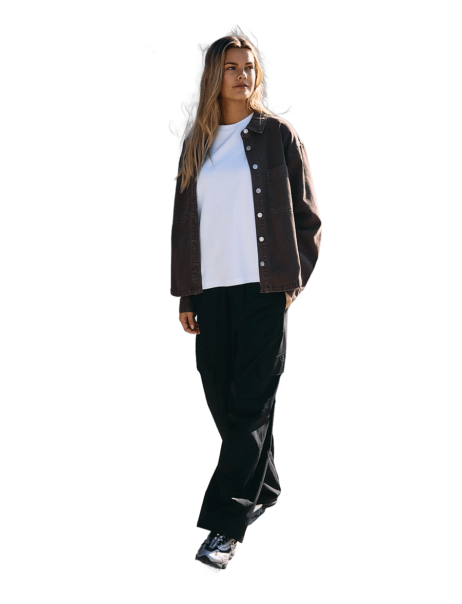 NOISY MAY - NMKIRBY MW BARREL PANTS - hosen mit geradem bein - black - 3