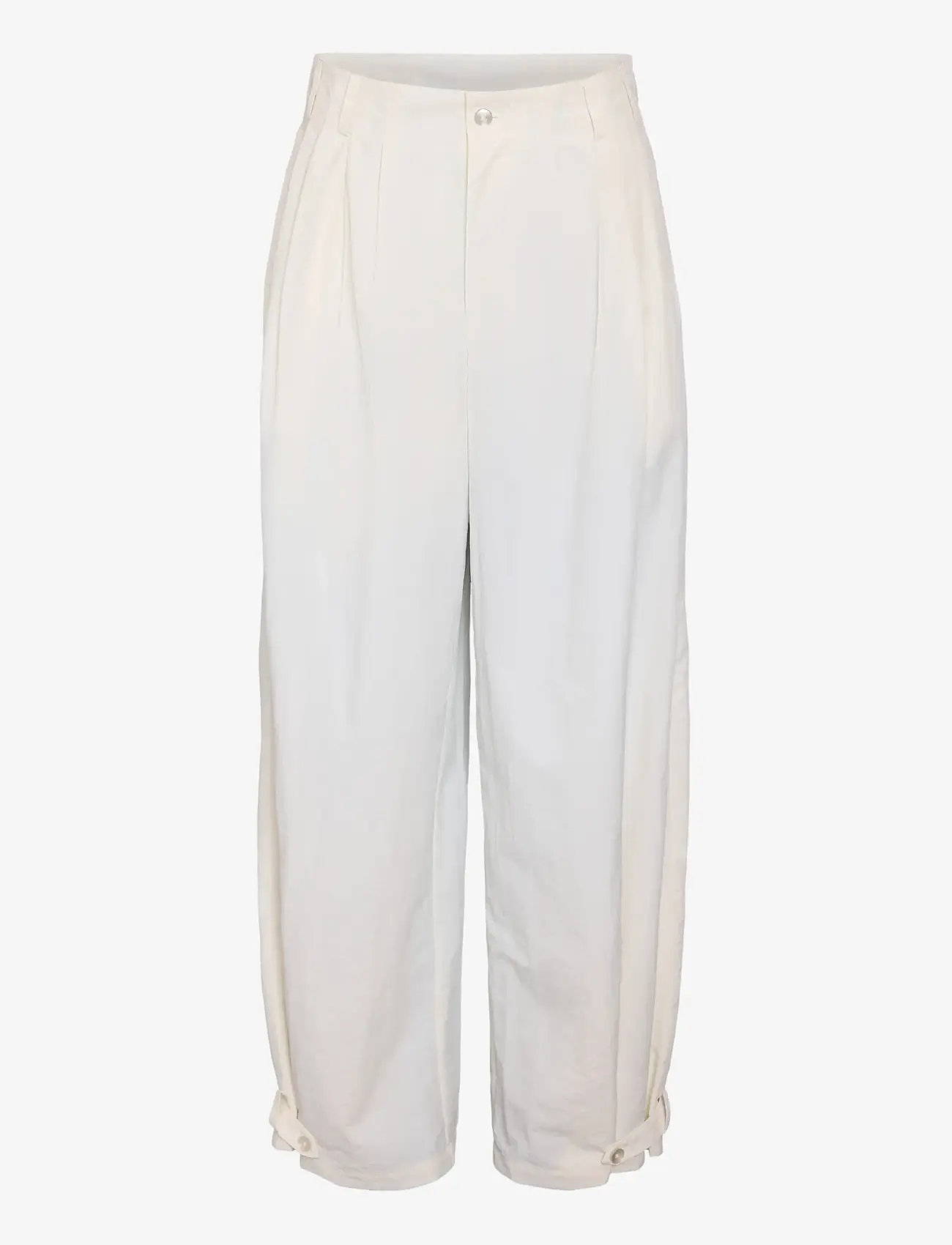 NOISY MAY - NMELIDE MW PLEAT BALOON PANT - barrel-bukser - cloud dancer - 1