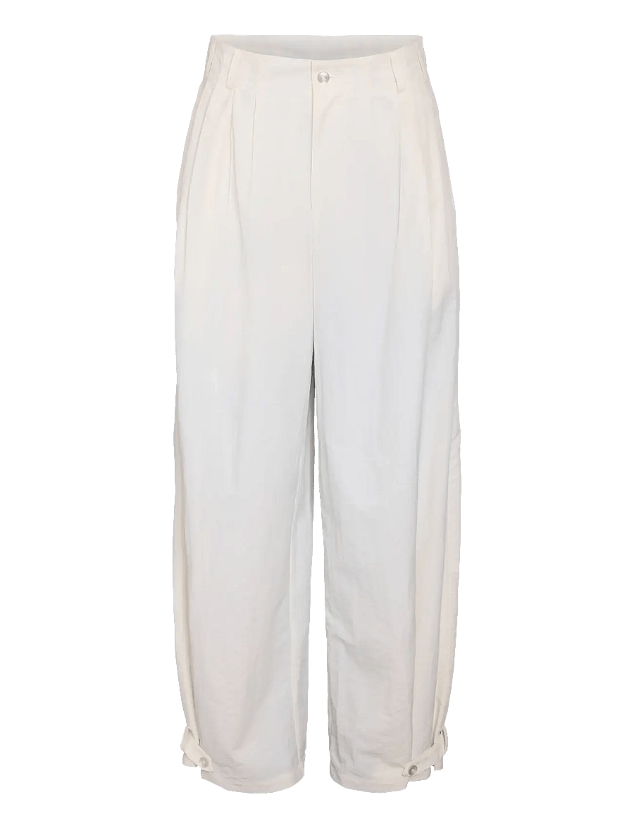 NOISY MAY - NMELIDE MW PLEAT BALOON PANT - barrelbyxor - cloud dancer - 1