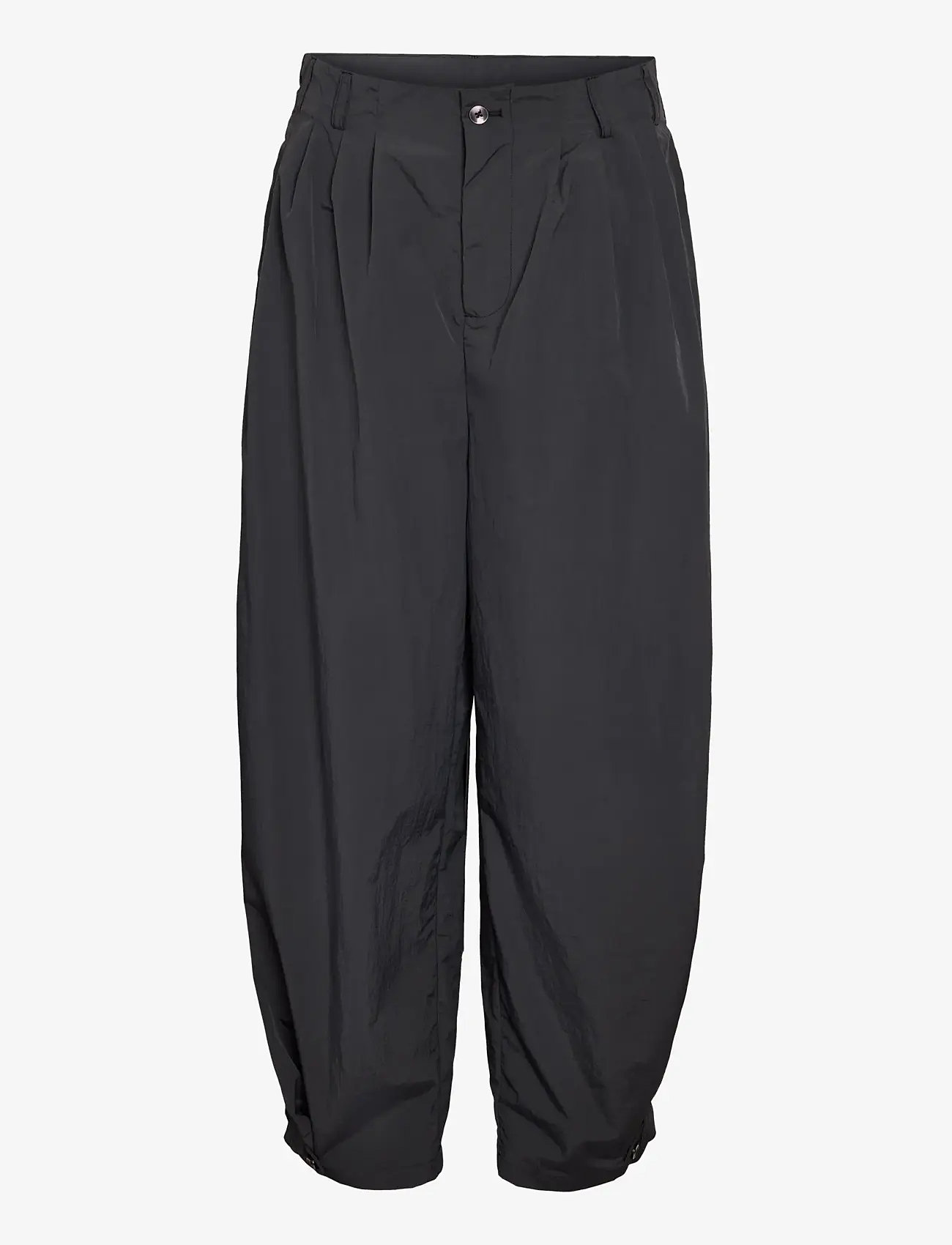 NOISY MAY - NMELIDE MW PLEAT BALOON PANT - barrel trousers - obsidian - 1